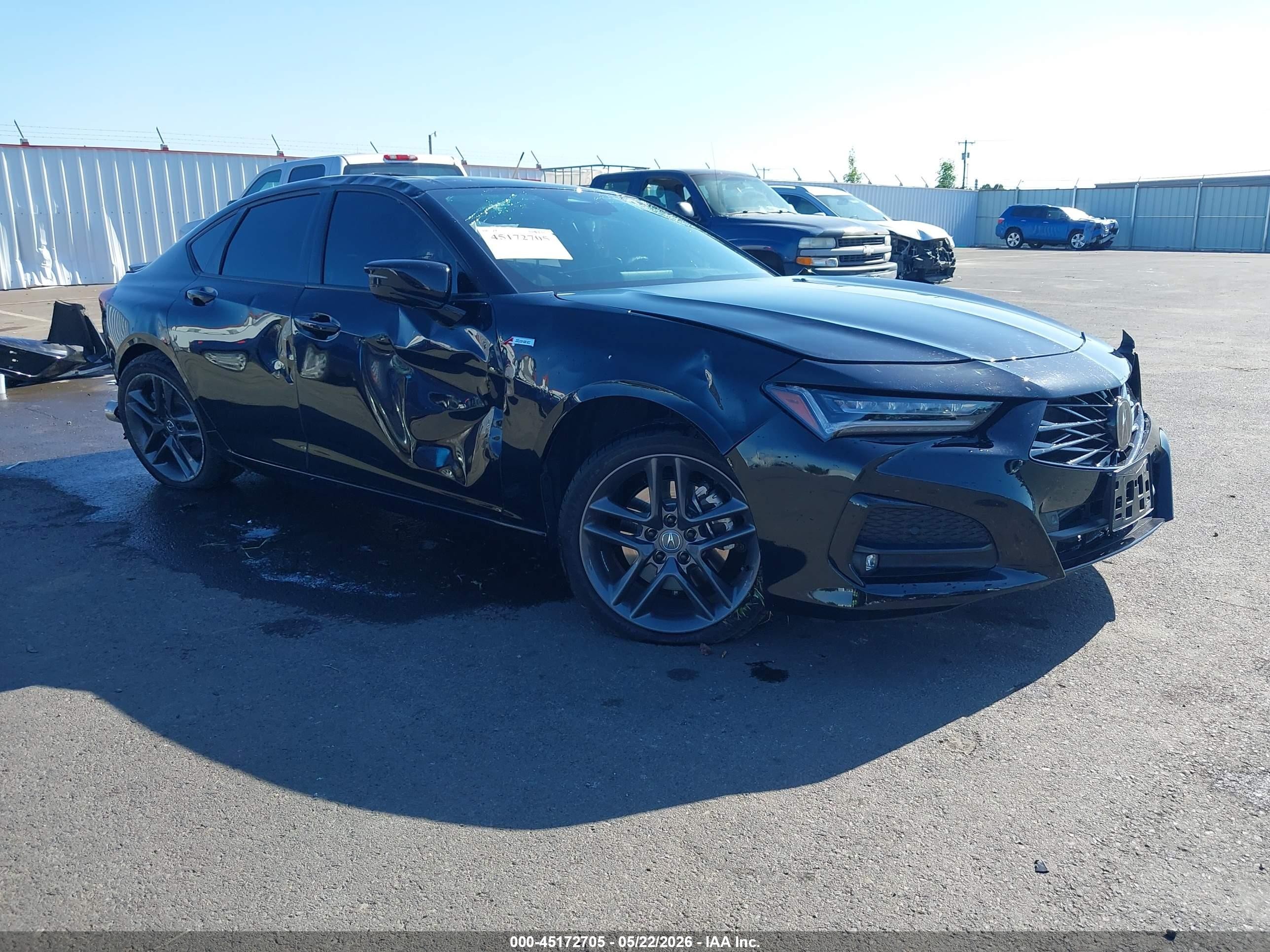 2025 Acura TLX VIN 19UUB6F58SA003809 IAAI salvage auction — Front & Rear, Salvage (Oregon), sold $3,000 on 2026-09-12 (photo 1)