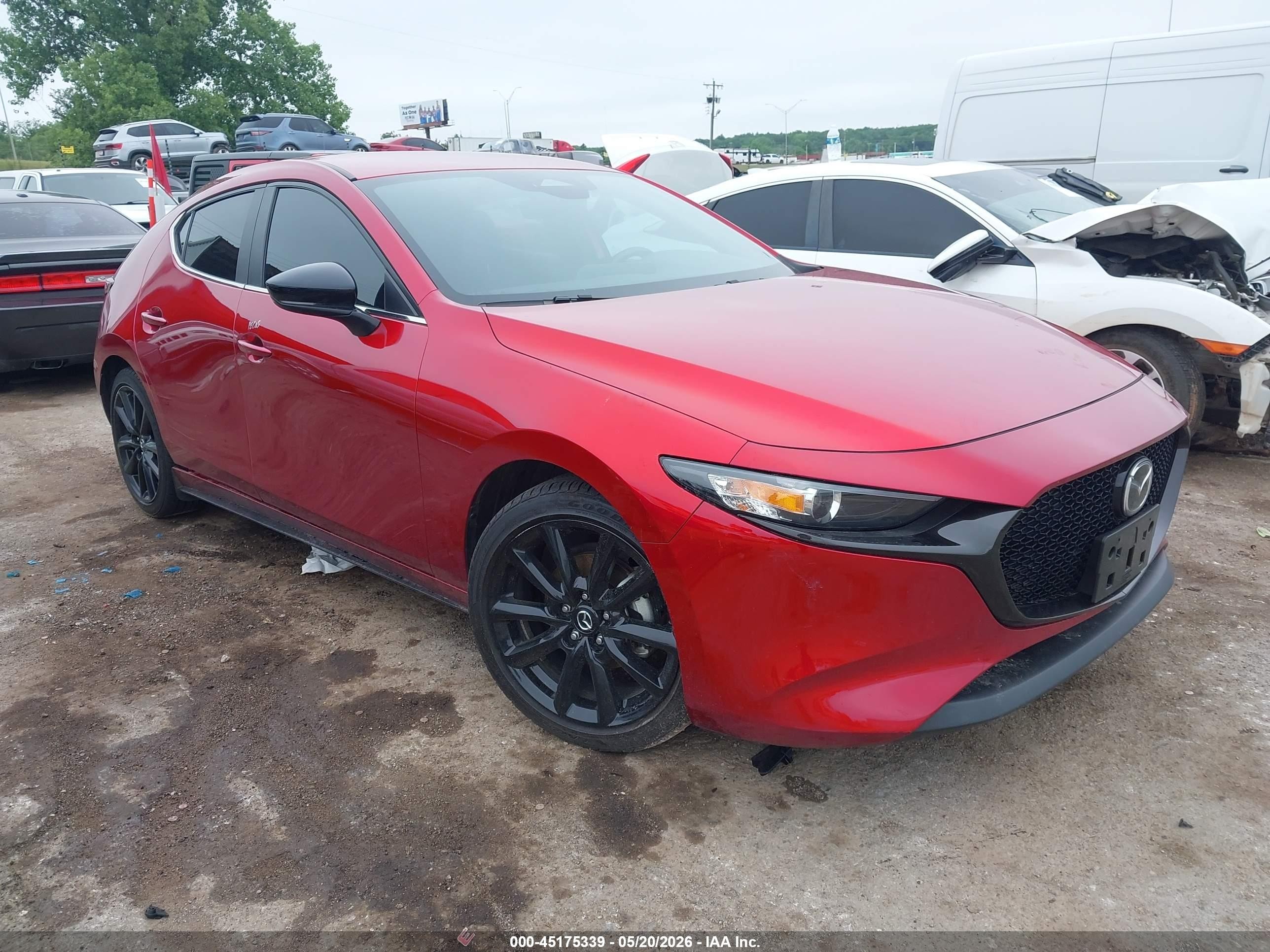 2024 Mazda 3 VIN JM1BPAKM4R1705661 IAAI salvage auction — Side, Clear (Oklahoma), sold $7,100 on 2026-09-25 (photo 1)