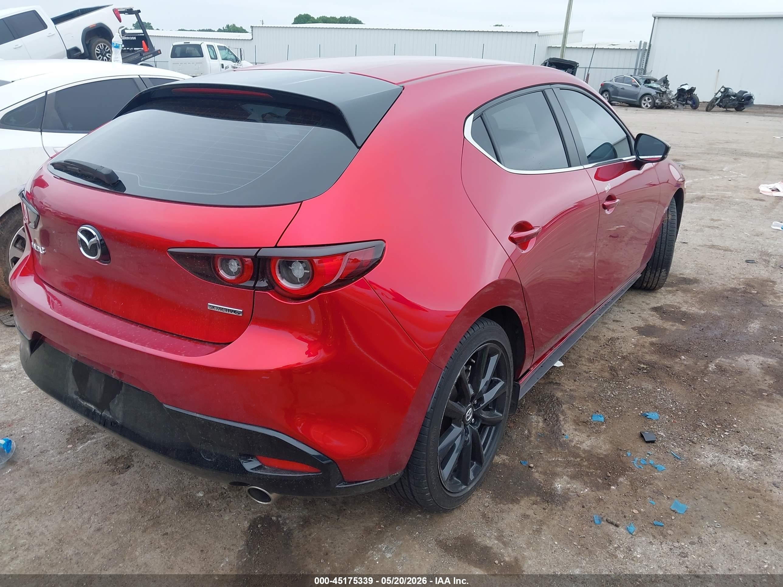 2024 Mazda 3 VIN JM1BPAKM4R1705661 IAAI salvage auction — Side, Clear (Oklahoma), sold $7,100 on 2026-09-25 (photo 4)