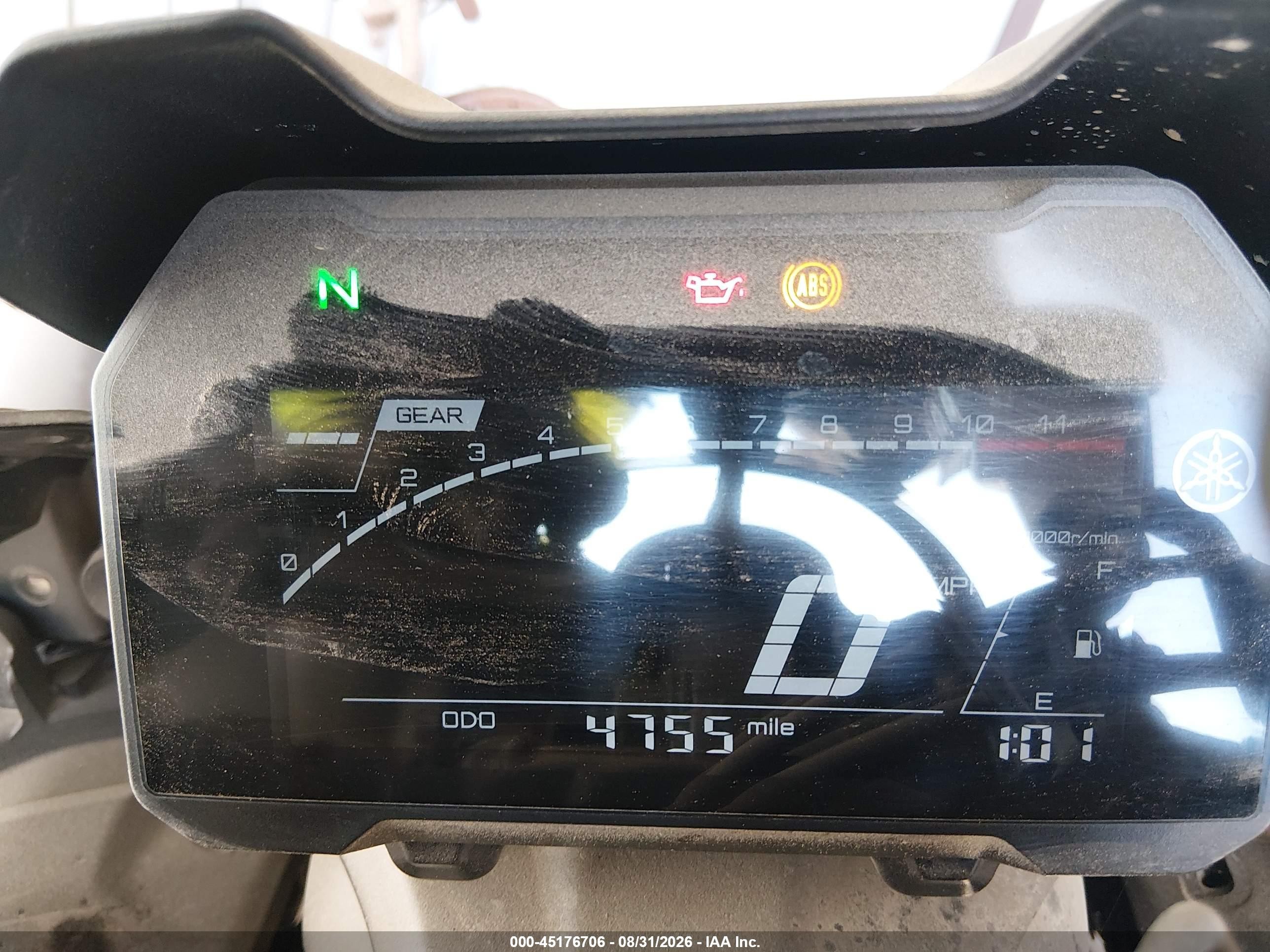 2025 Yamaha Yzf VIN JYARM38Y3SA004267 IAAI salvage auction — Rear End, Salvage (California), sold $3,300 on 2026-09-13 (photo 7)