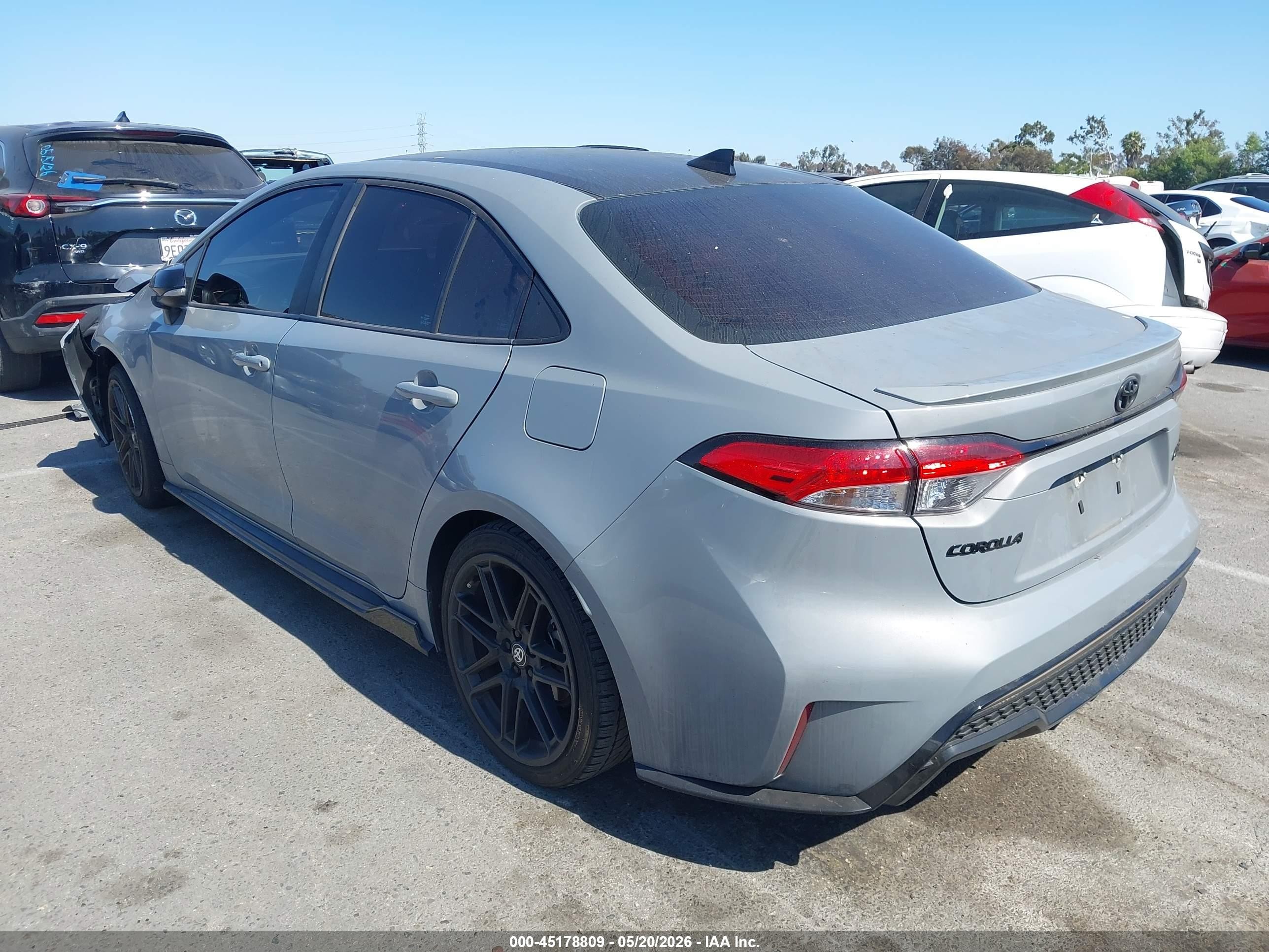 2022 Toyota Corolla VIN 5YFS4MCEXNP118923 IAAI salvage auction — Front End, Salvage (California), sold $3,850 on 2026-07-02 (photo 3)