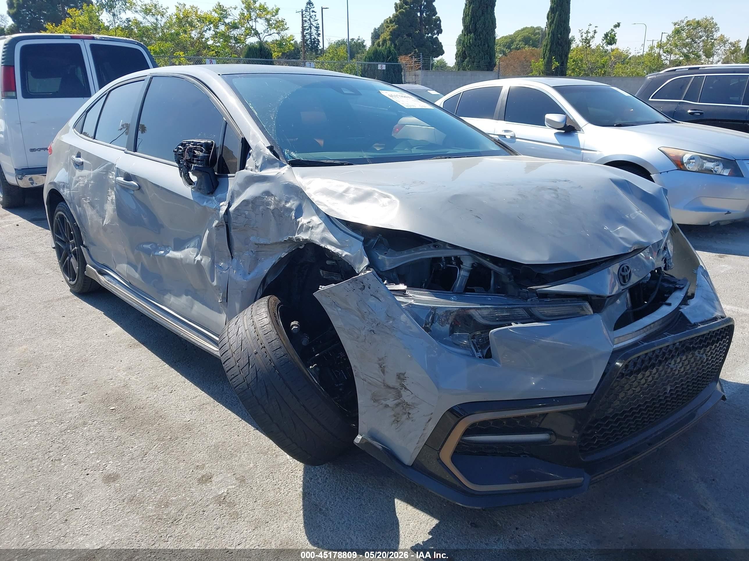 2022 Toyota Corolla VIN 5YFS4MCEXNP118923 IAAI salvage auction — Front End, Salvage (California), sold $3,850 on 2026-07-02 (photo 6)