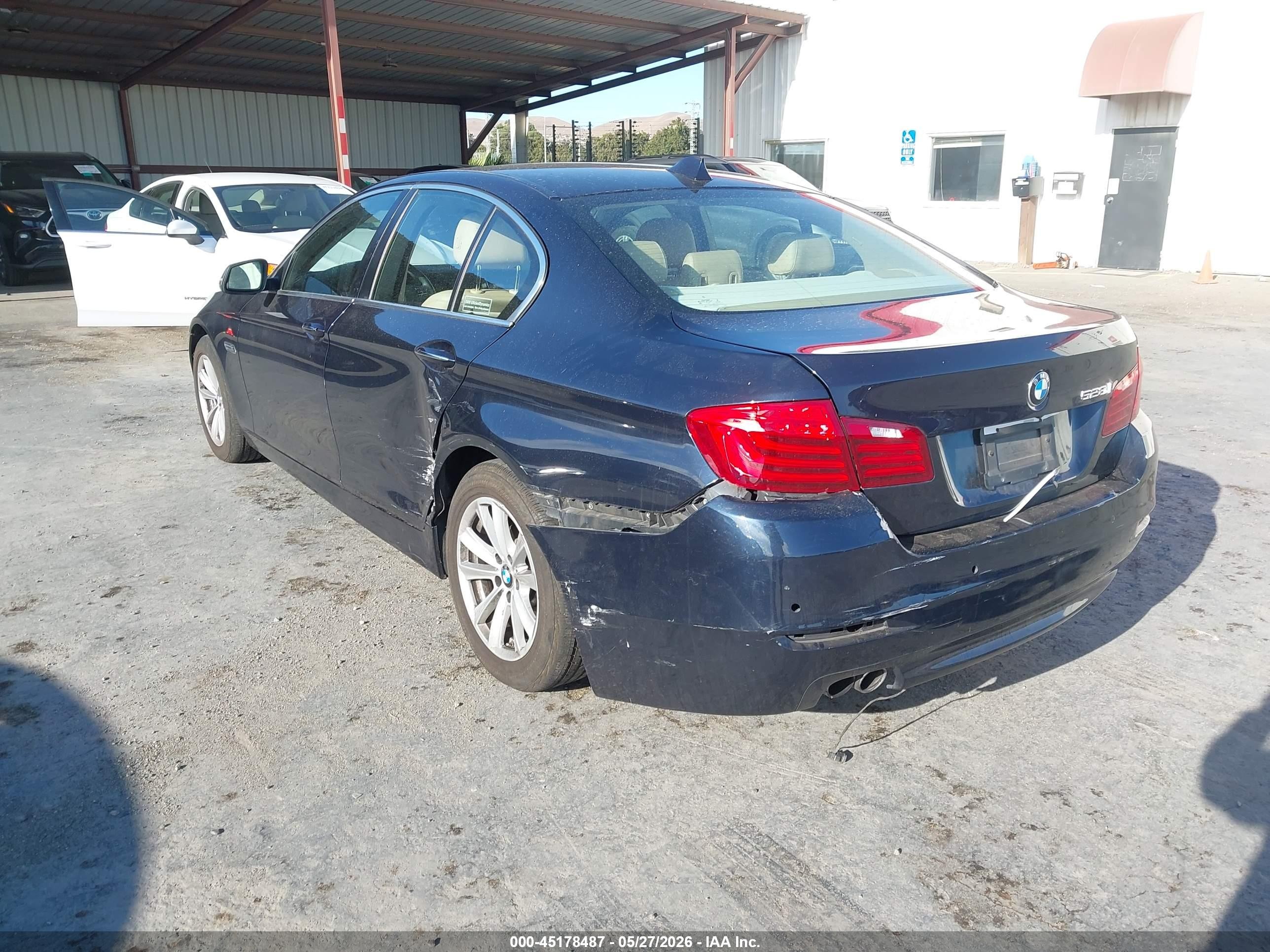 2014 BMW 5 Series VIN WBA5A5C52ED507762 IAAI salvage auction — Rear End, Salvage (California), sold $775 on 2026-07-09 (photo 6)