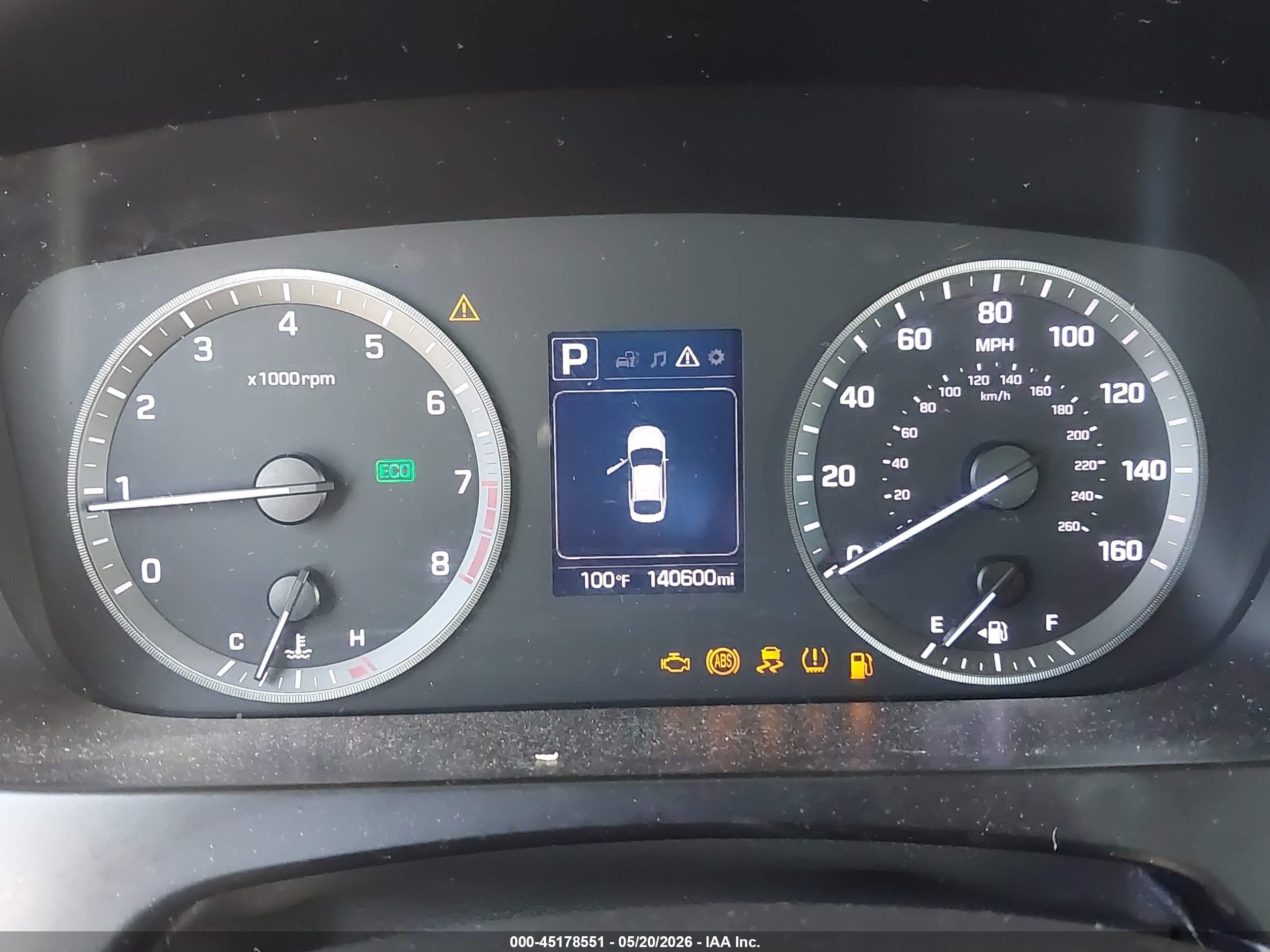 2016 Hyundai Sonata VIN 5NPE34AF5GH403024 IAAI salvage auction — Rear End, Salvage (California), sold $1,250 on 2026-07-12 (photo 7)