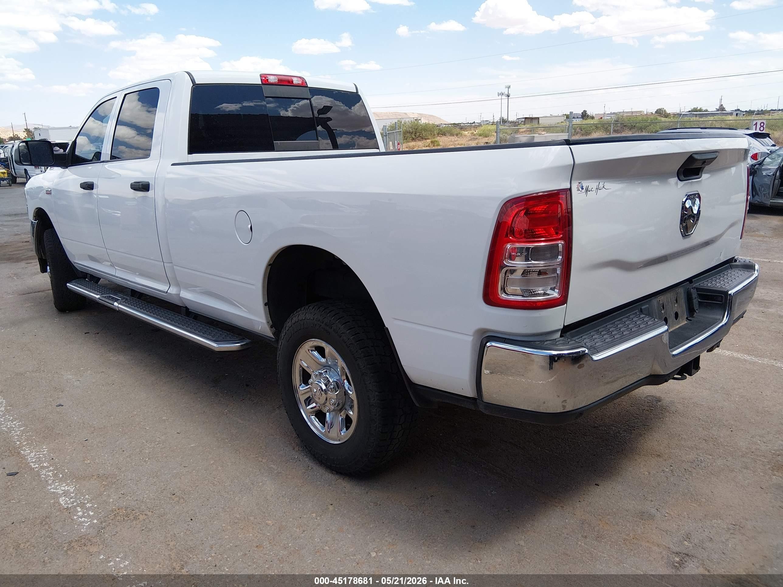 2022 Ram 2500 VIN 3C6UR5HJ3NG139339 IAAI salvage auction — Unknown, Salvage (Texas), sold $8,000 on 2026-09-25 (photo 3)