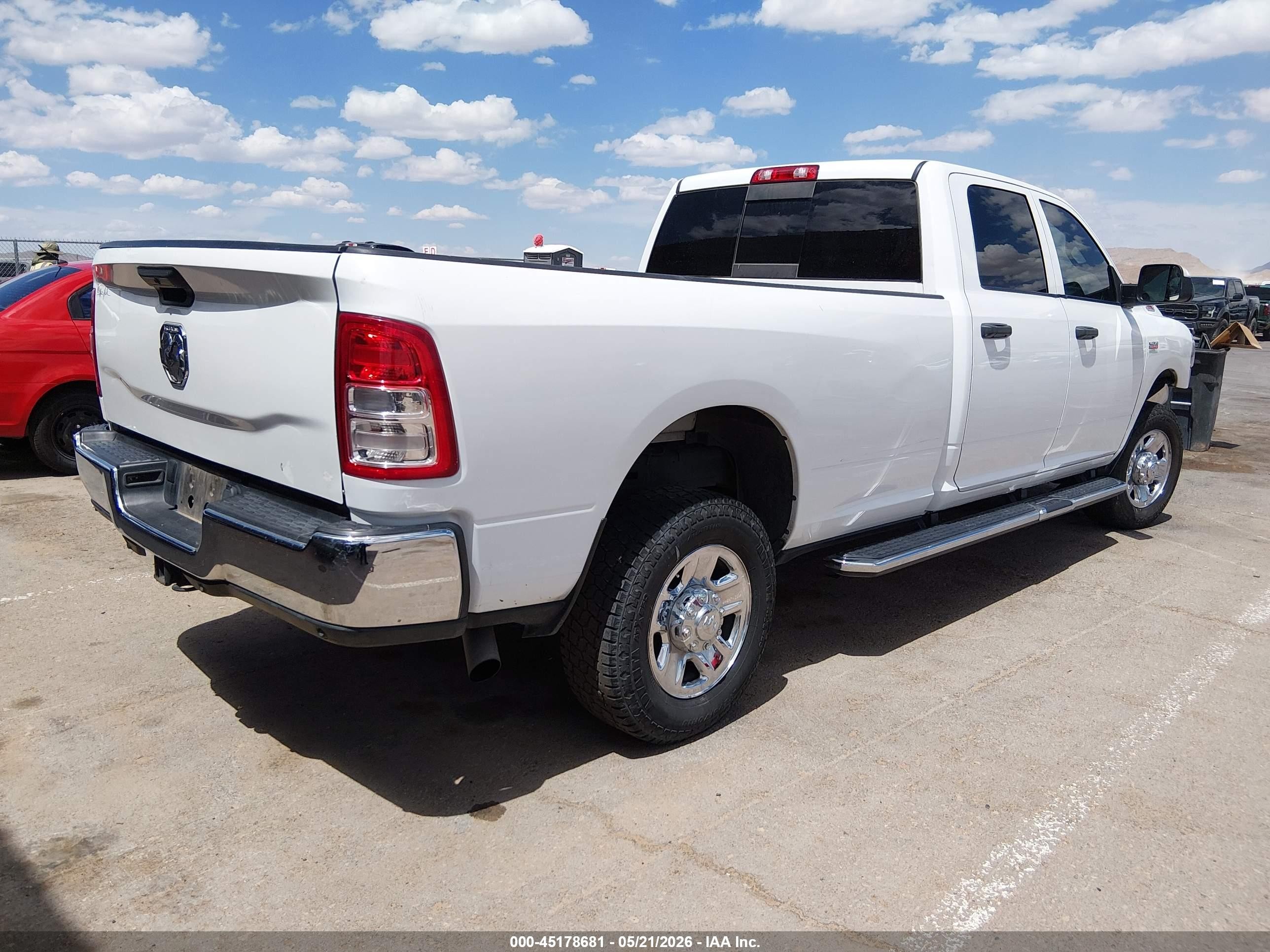 2022 Ram 2500 VIN 3C6UR5HJ3NG139339 IAAI salvage auction — Unknown, Salvage (Texas), sold $8,000 on 2026-09-25 (photo 4)