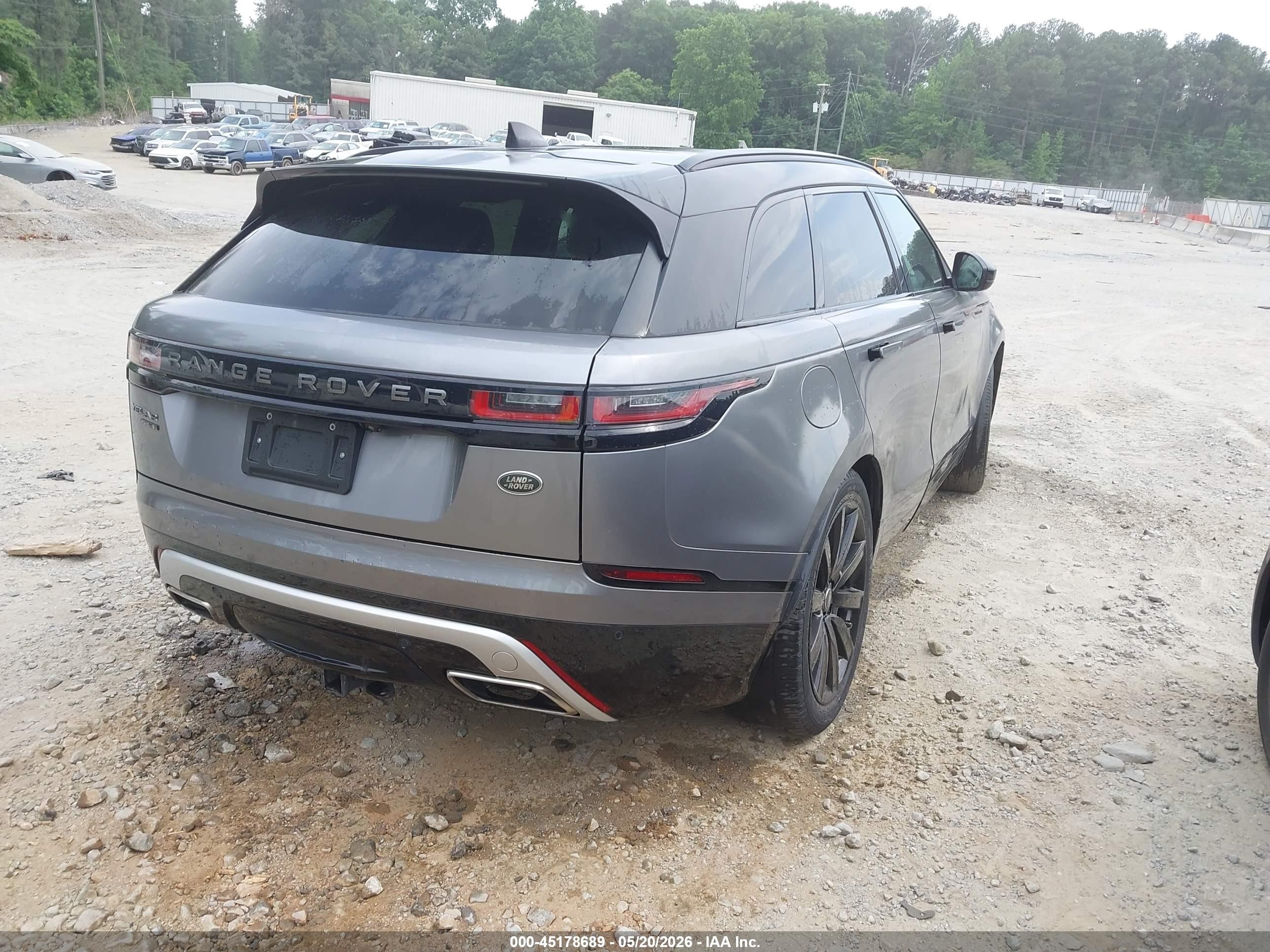 2020 Land rover Range rover velar VIN SALYK2FV6LA254010 IAAI salvage auction — Side, Clear (Georgia), sold $9,600 on 2026-05-26 (photo 4)