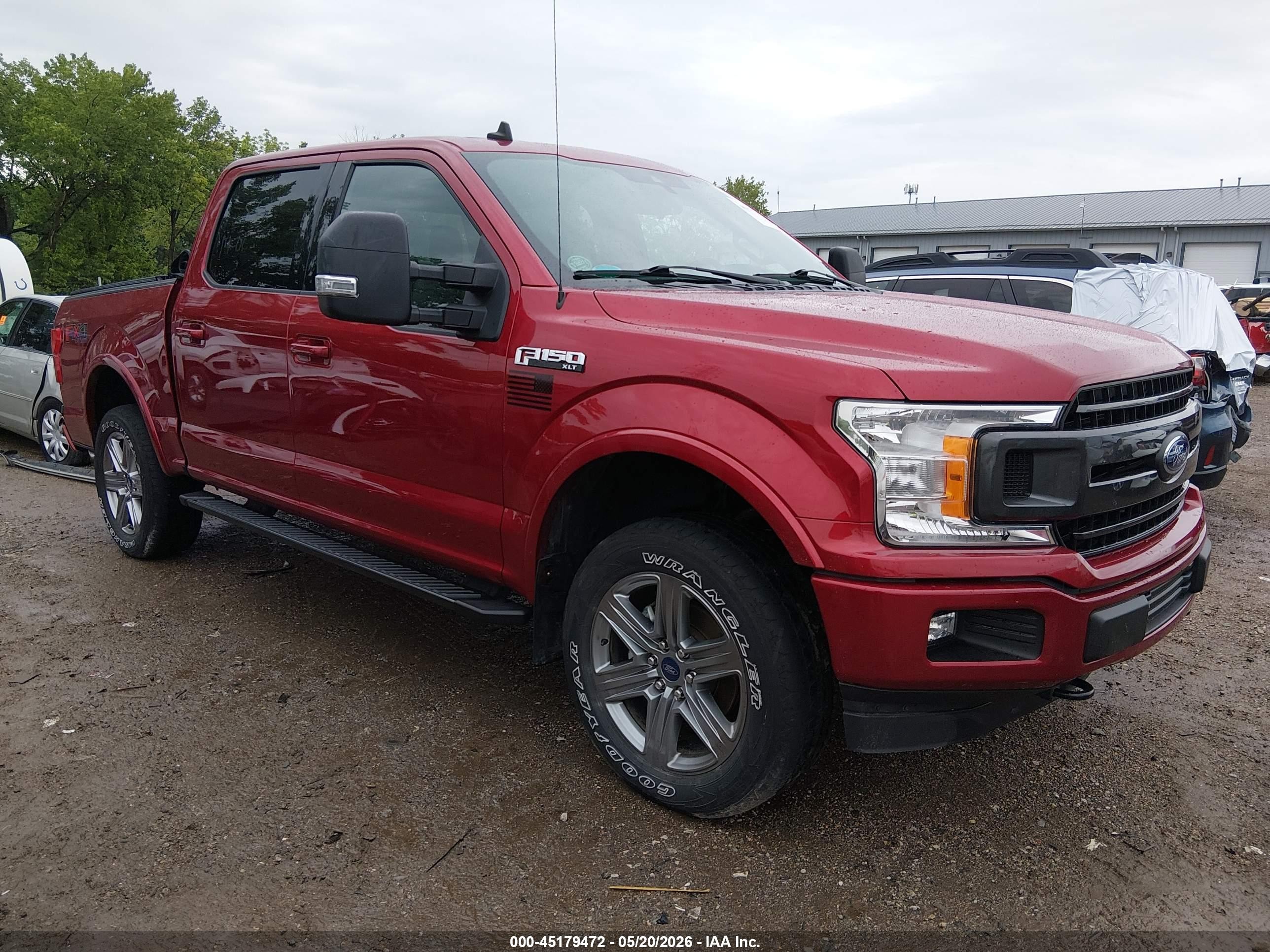 2019 Ford F-150 VIN 1FTEW1E57KFA57701 IAAI salvage auction — Rear End, Clear (Indiana), sold $13,100 on 2026-07-11 (photo 1)