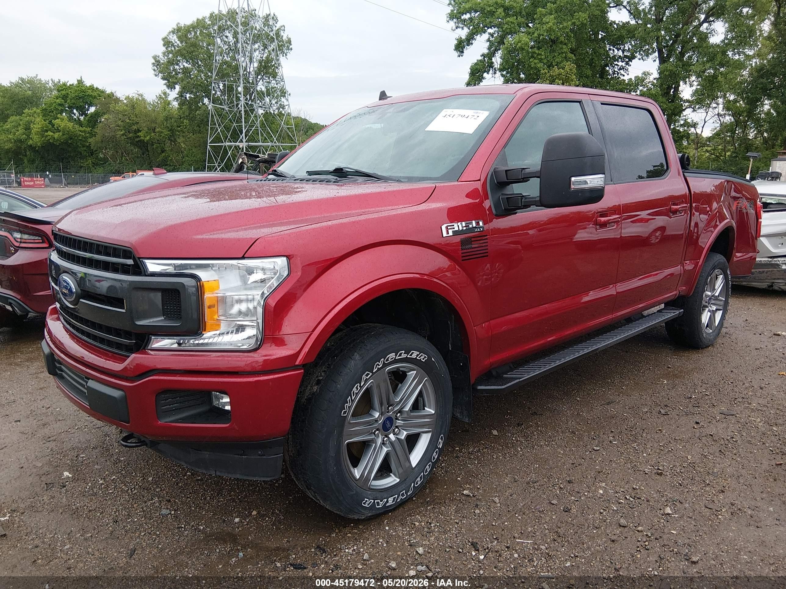 2019 Ford F-150 VIN 1FTEW1E57KFA57701 IAAI salvage auction — Rear End, Clear (Indiana), sold $13,100 on 2026-07-11 (photo 2)