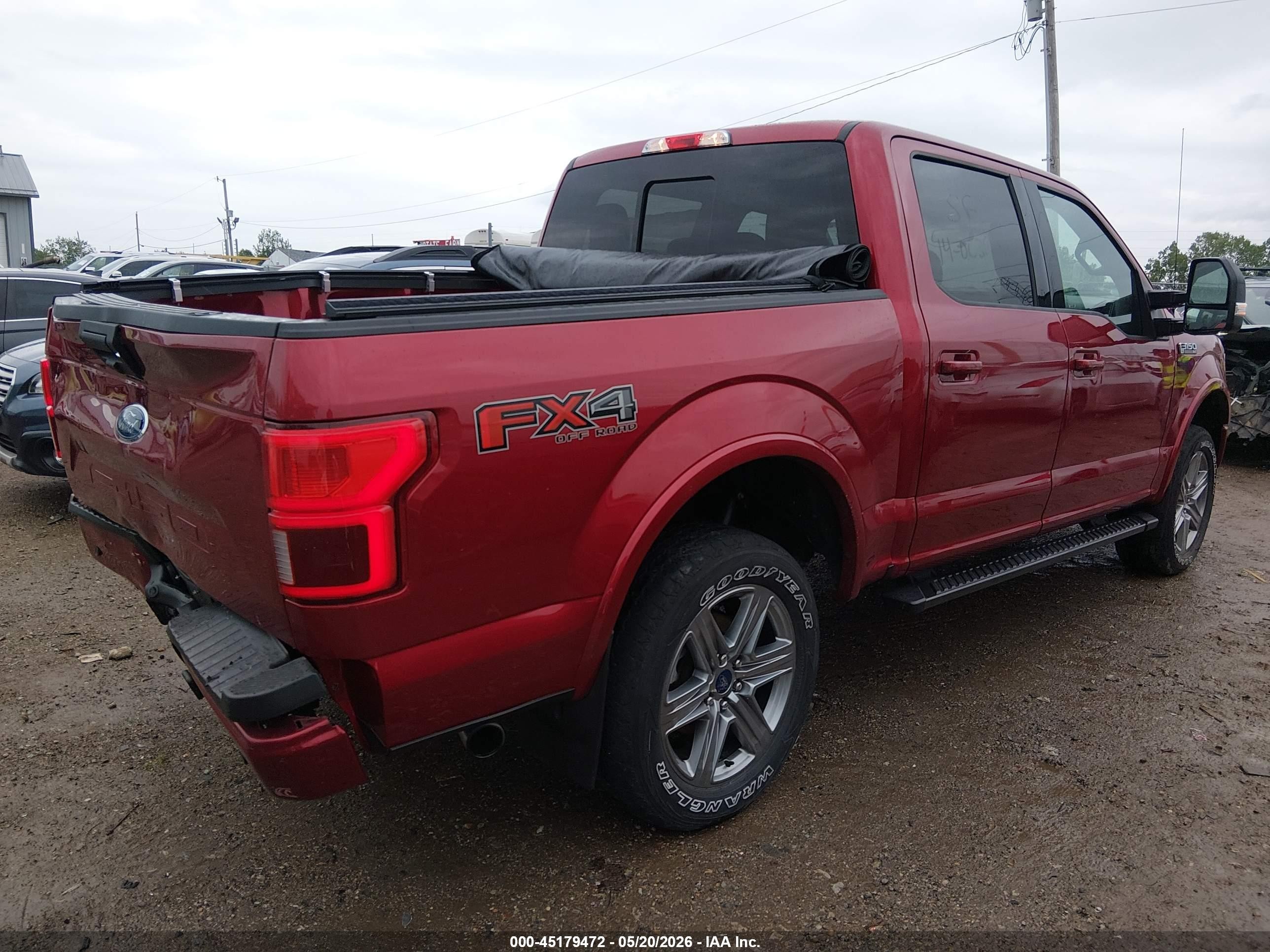 2019 Ford F-150 VIN 1FTEW1E57KFA57701 IAAI salvage auction — Rear End, Clear (Indiana), sold $13,100 on 2026-07-11 (photo 4)
