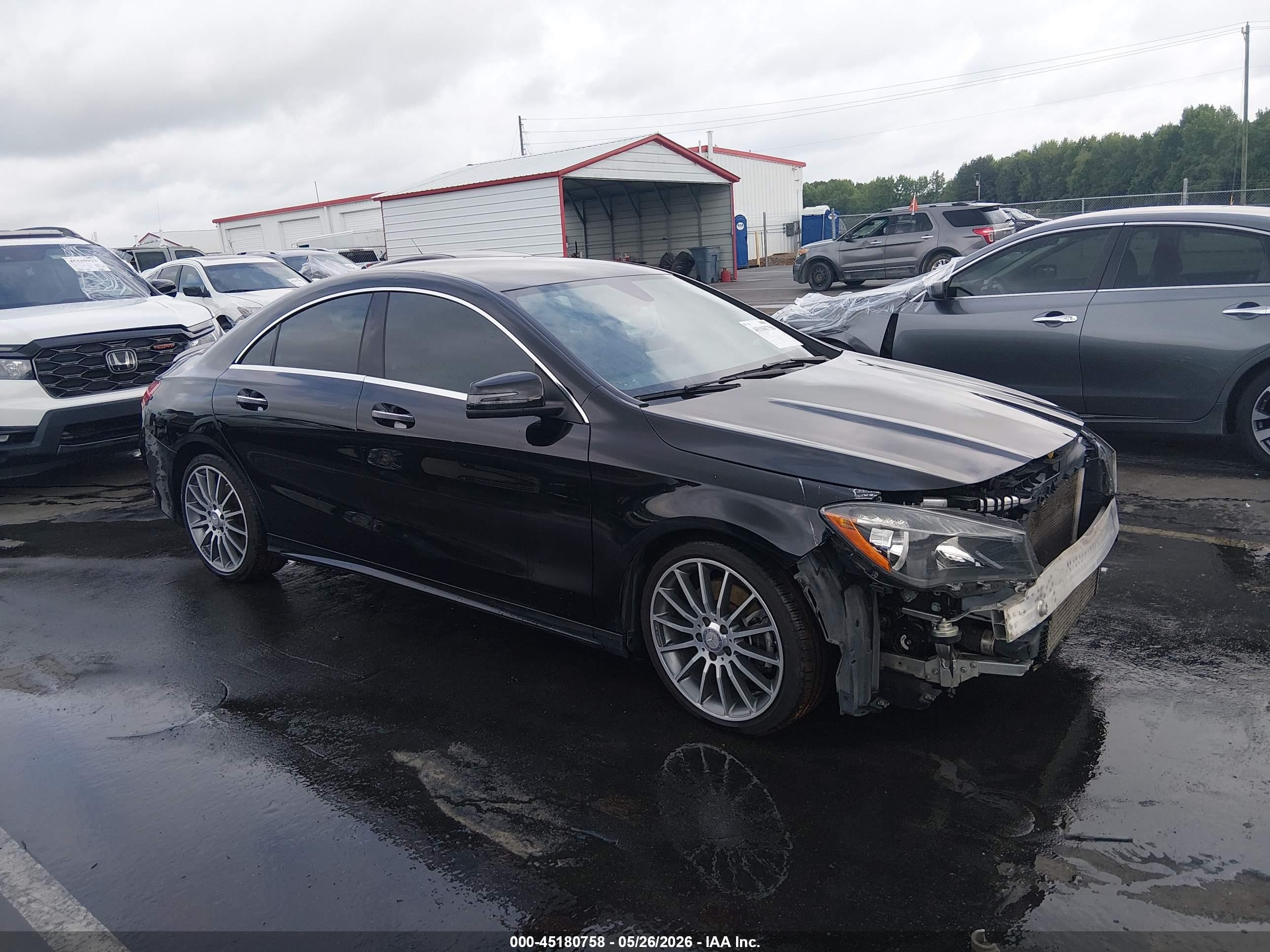 2016 Mercedes-benz Cla-klasse VIN WDDSJ4EB4GN291452 IAAI salvage auction — Front End, Salvage (North Carolina), sold $1,800 on 2026-10-02 (photo 1)