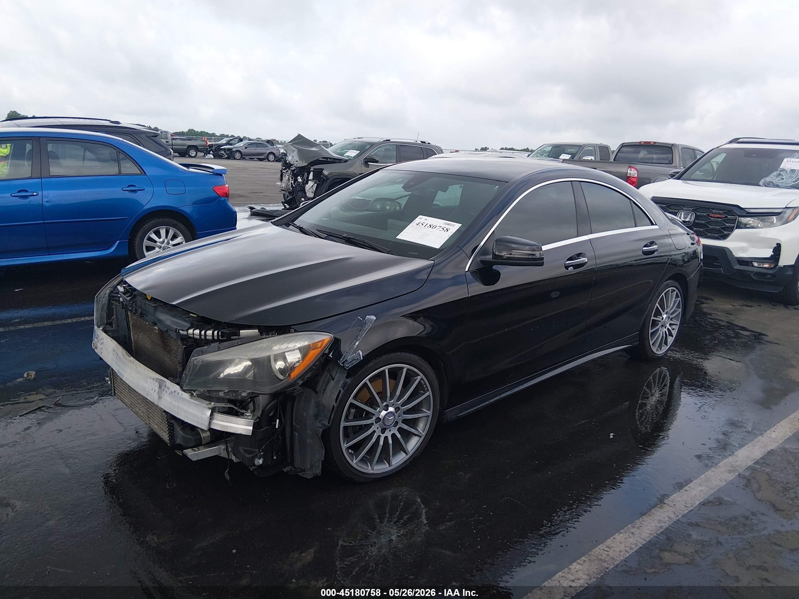 2016 Mercedes-benz Cla-klasse VIN WDDSJ4EB4GN291452 IAAI salvage auction — Front End, Salvage (North Carolina), sold $1,800 on 2026-10-02 (photo 2)