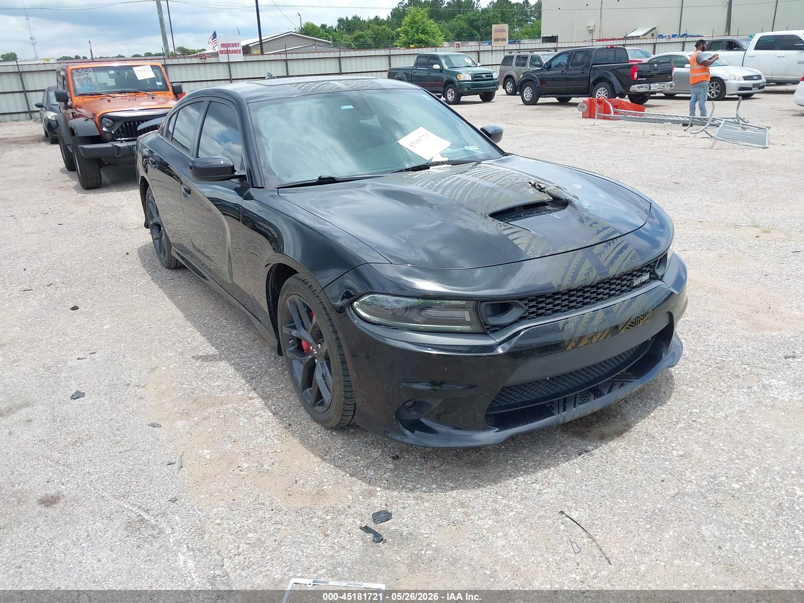 2017 Dodge Charger VIN 2C3CDXCT0HH595654 IAAI salvage auction — Front & Rear, Original (Texas), sold $5,200 on 2026-07-11 (photo 1)
