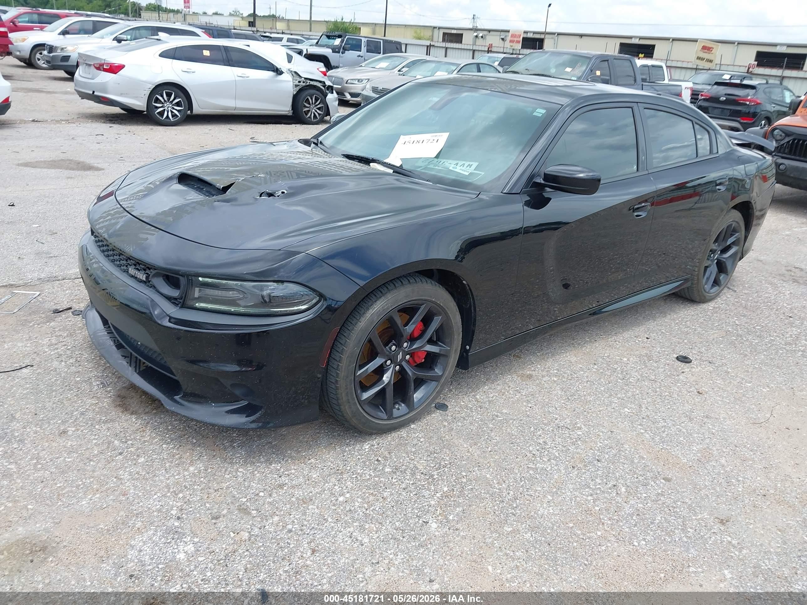 2017 Dodge Charger VIN 2C3CDXCT0HH595654 IAAI salvage auction — Front & Rear, Original (Texas), sold $5,200 on 2026-07-11 (photo 2)