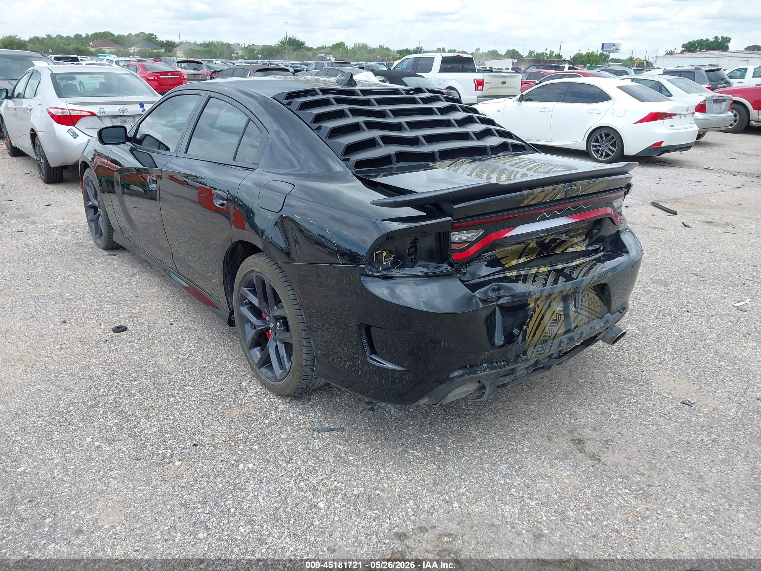 2017 Dodge Charger VIN 2C3CDXCT0HH595654 IAAI salvage auction — Front & Rear, Original (Texas), sold $5,200 on 2026-07-11 (photo 3)