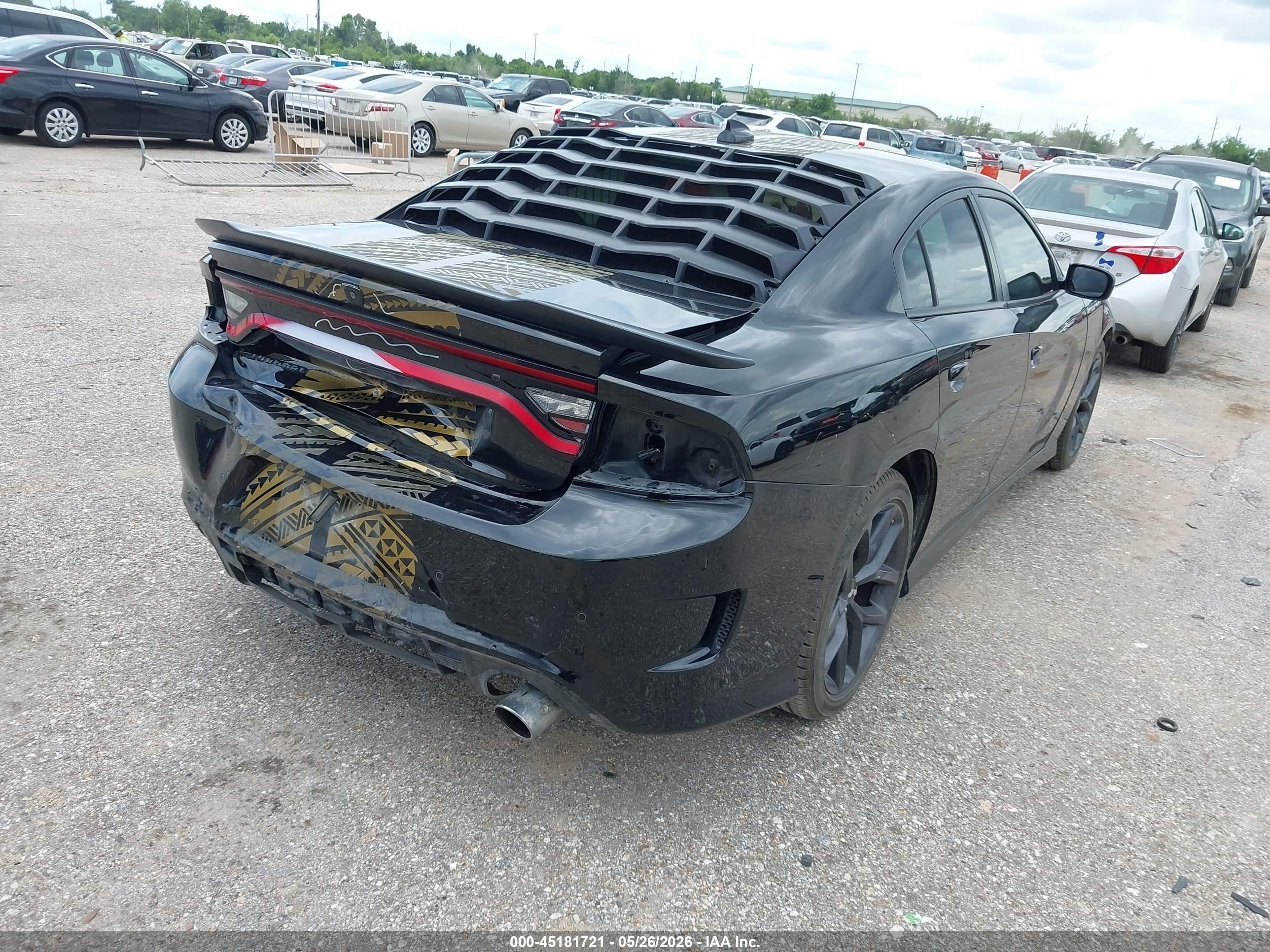 2017 Dodge Charger VIN 2C3CDXCT0HH595654 IAAI salvage auction — Front & Rear, Original (Texas), sold $5,200 on 2026-07-11 (photo 4)