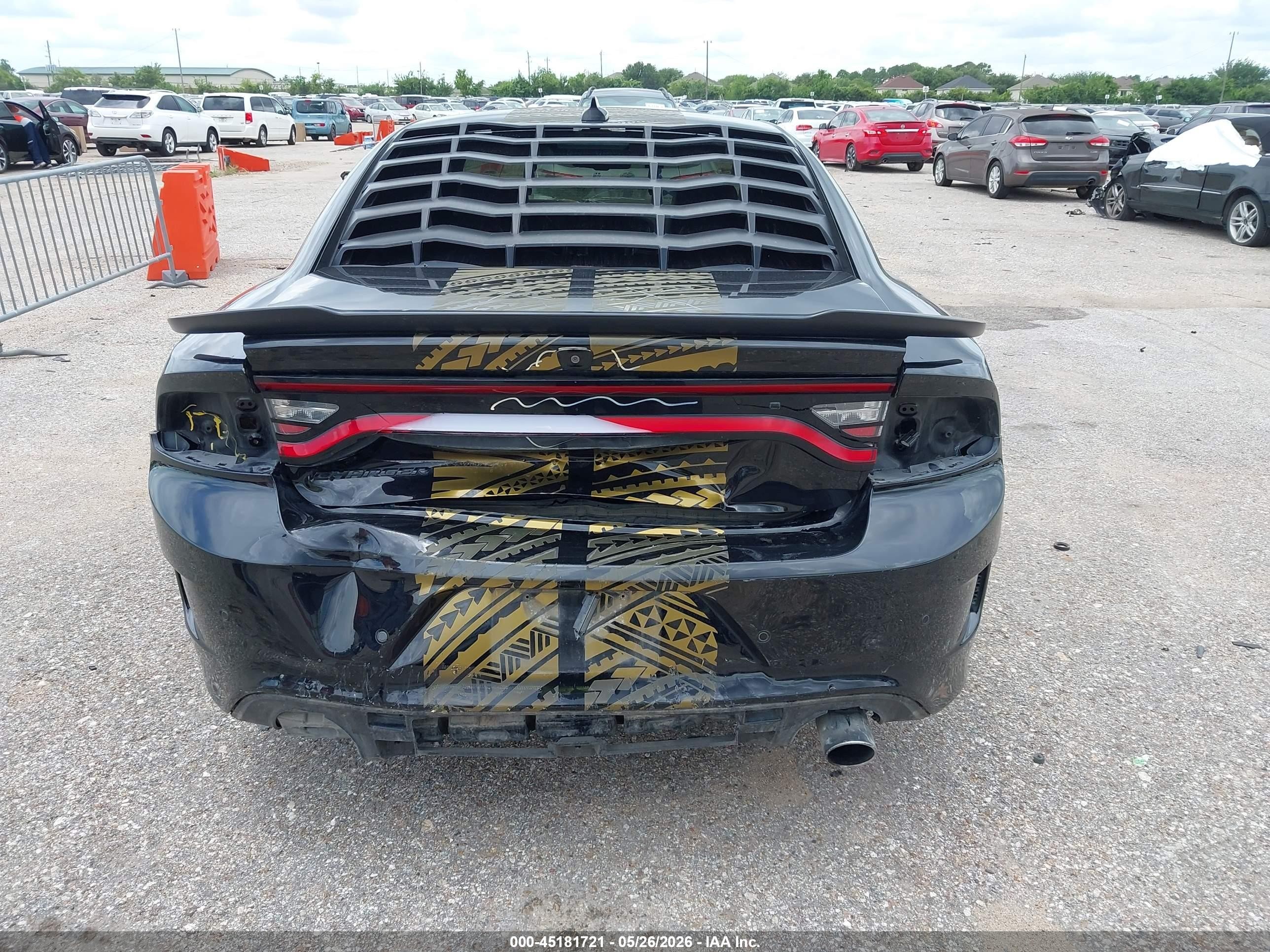 2017 Dodge Charger VIN 2C3CDXCT0HH595654 IAAI salvage auction — Front & Rear, Original (Texas), sold $5,200 on 2026-07-11 (photo 6)
