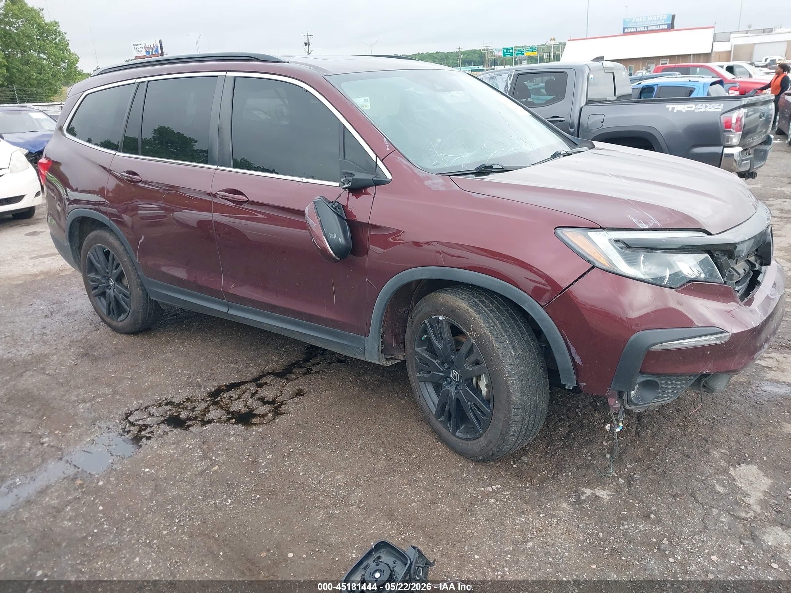 2022 Honda Pilot VIN 5FNYF6H25NB097070 — IAAI salvage auction photo