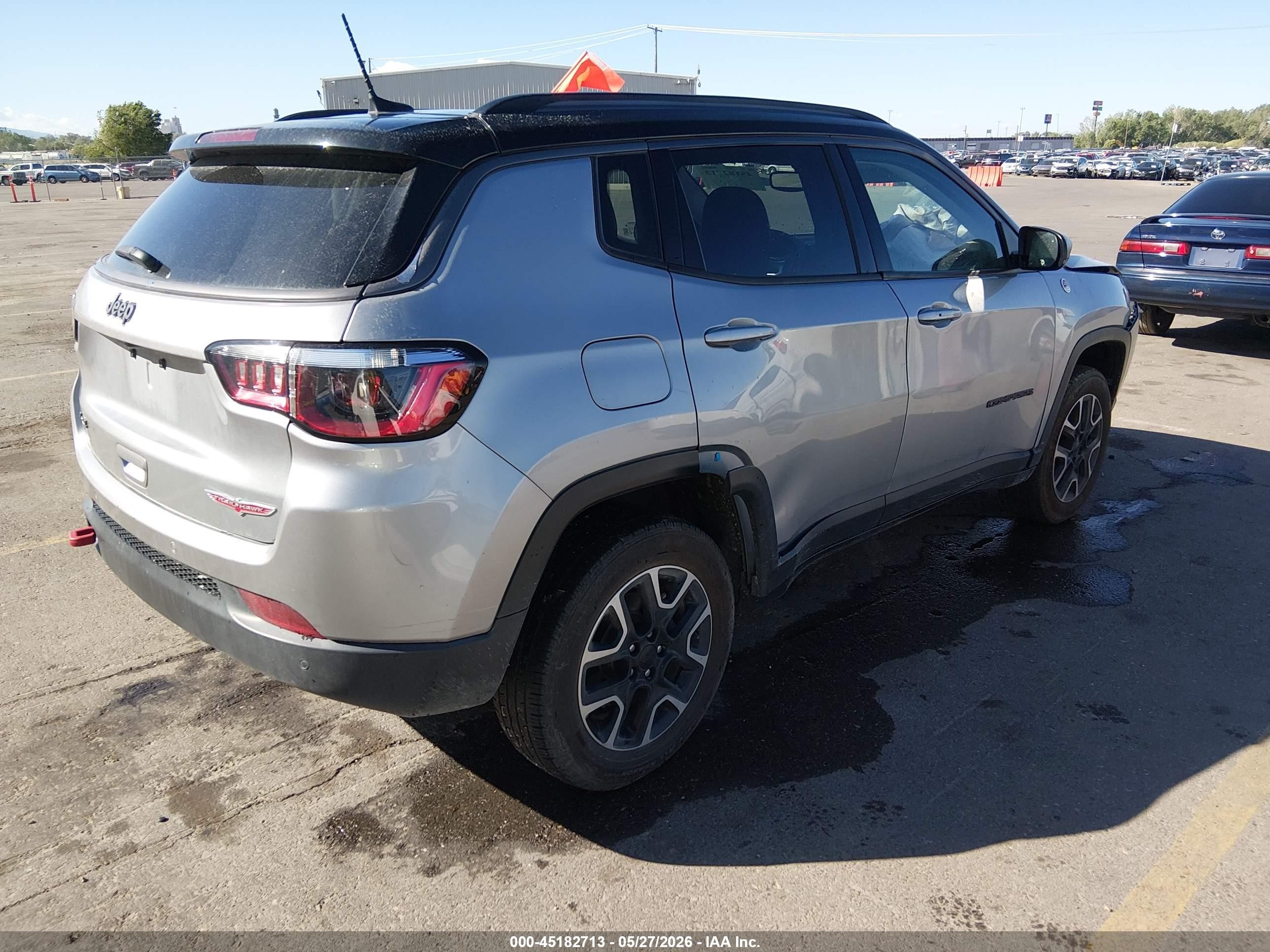2021 Jeep Compass VIN 3C4NJDDB2MT564831 IAAI salvage auction — Front End, Salvage (Utah), sold $3,400 on 2026-07-08 (photo 4)