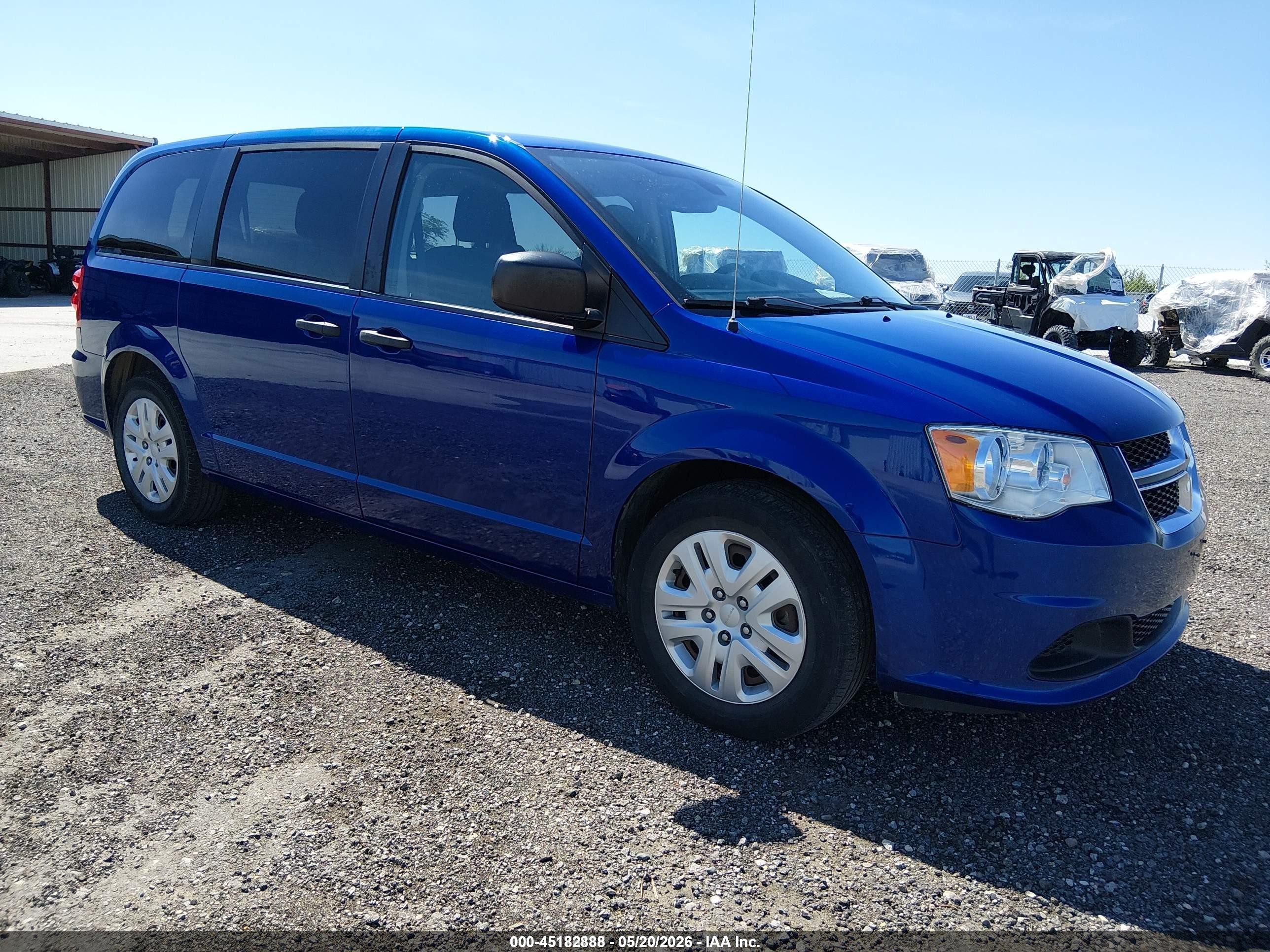 2019 Dodge Grand Caravan VIN 2C4RDGBG0KR639230 IAAI salvage auction — Hail, Sf97 (Iowa), sold $9,700 on 2026-07-09 (photo 1)