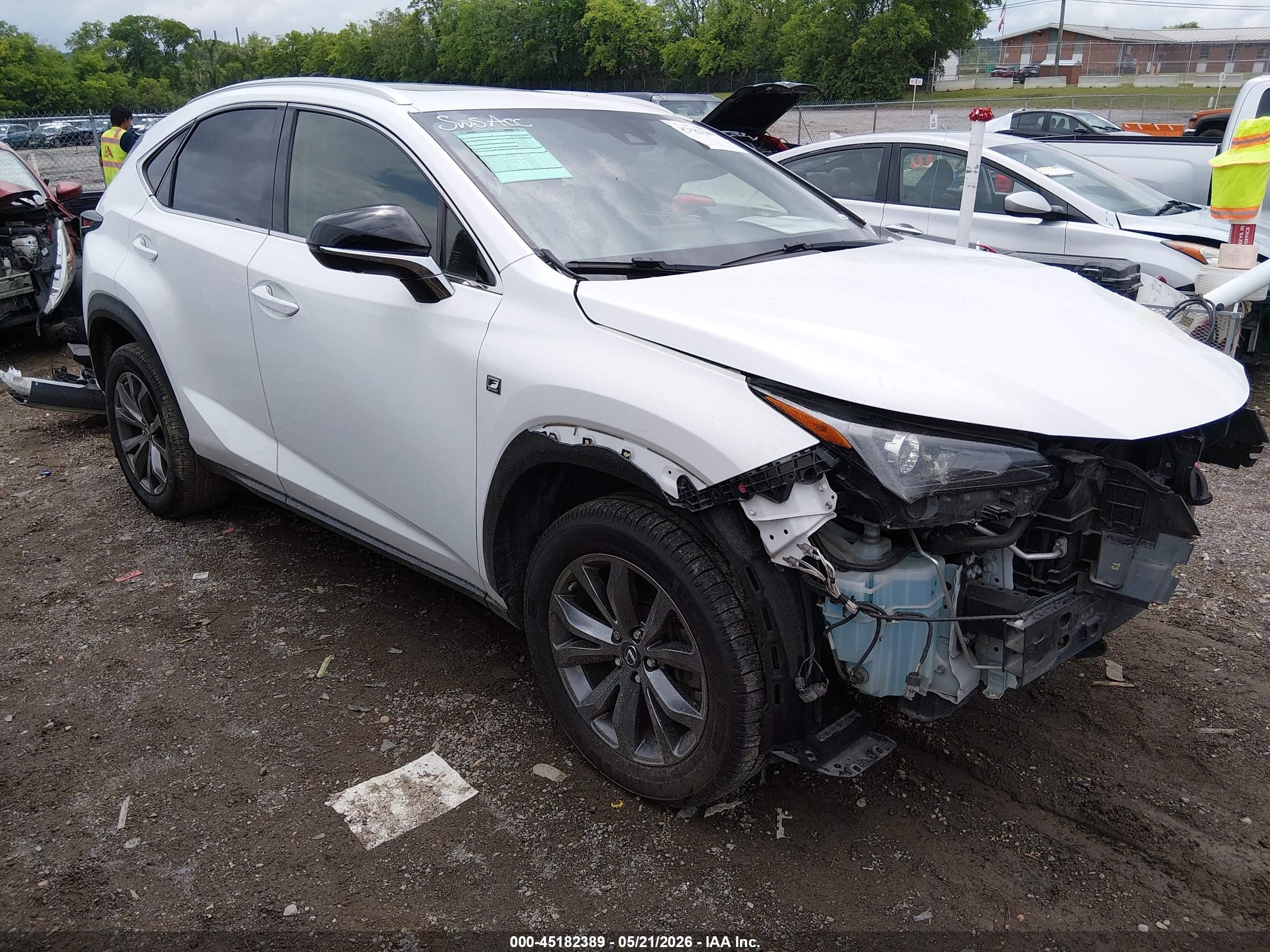 2020 Lexus NX 300 VIN JTJSARBZ8L5020071 — IAAI salvage auction photo