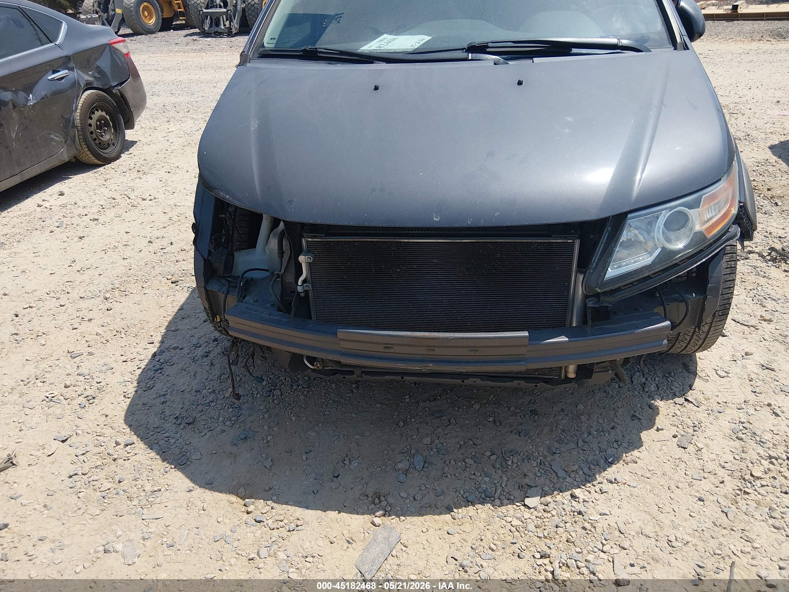 2014 Honda Odyssey VIN 5FNRL5H90EB105029 IAAI salvage auction — Front End, Salvage (North Carolina), sold $1,500 on 2026-07-12 (photo 6)