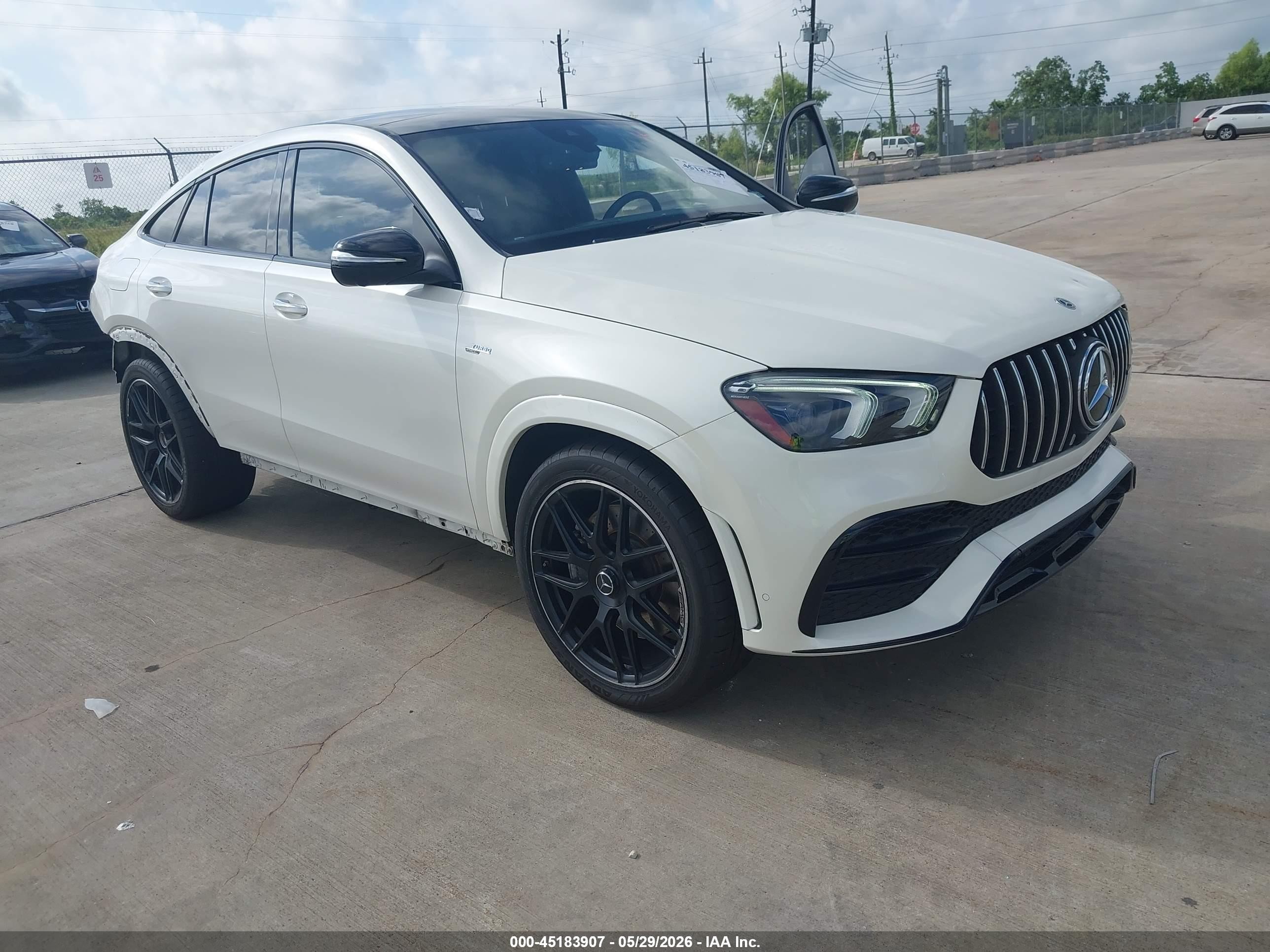 2021 Mercedes-benz Amg gle coupe VIN 4JGFD6BB9MA537509 IAAI salvage auction — Rear End, Original (Texas), sold $32,250 on 2026-08-10 (photo 1)