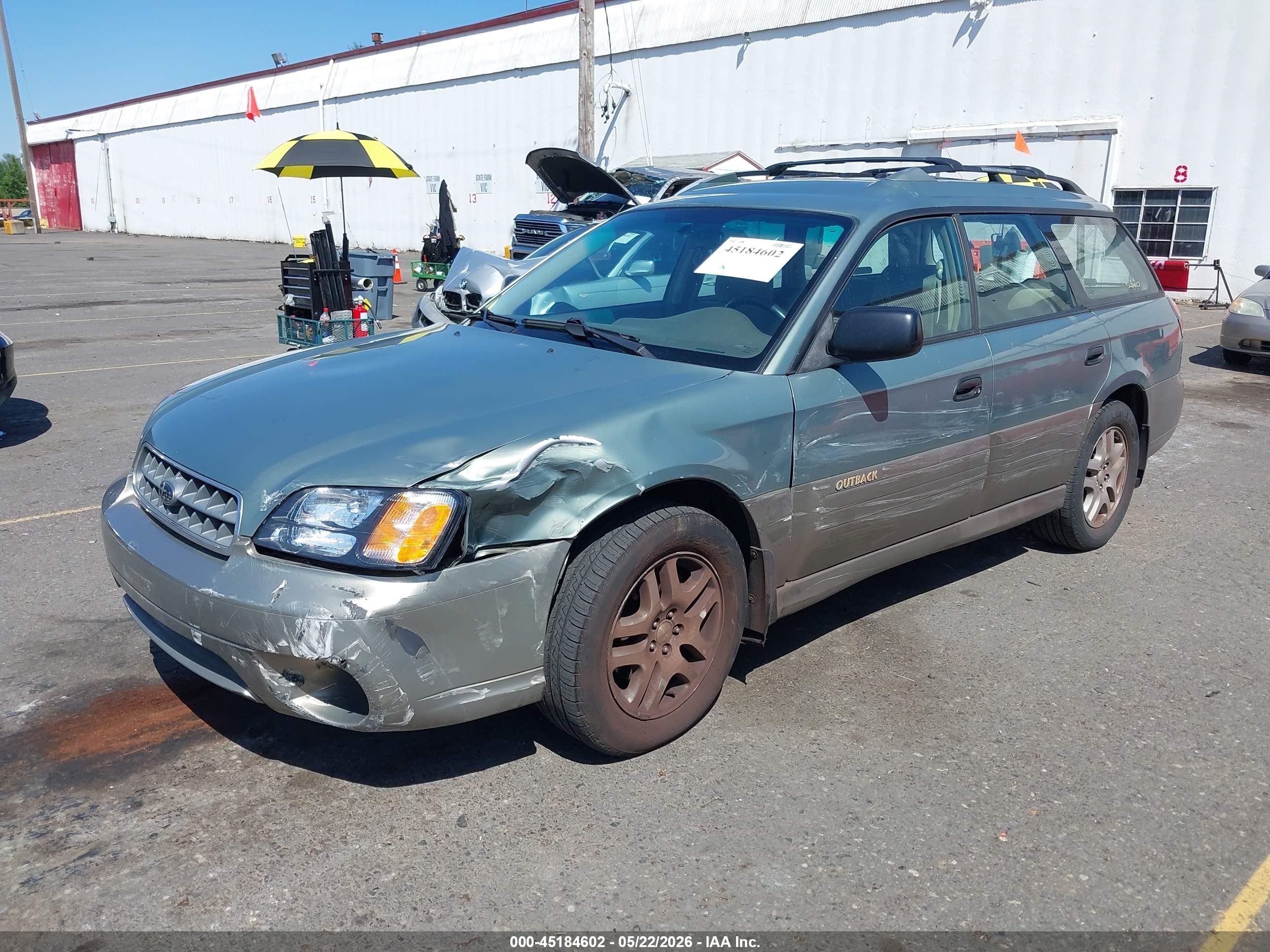 2003 Subaru Outback VIN 4S3BH665X37649159 IAAI salvage auction — Side, Salvage (Oregon), sold $300 on 2026-07-09 (photo 2)