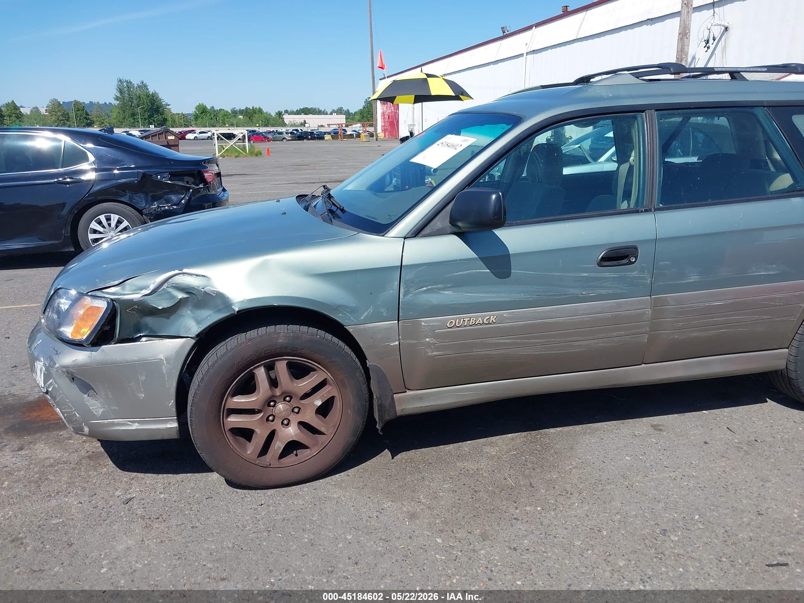 2003 Subaru Outback VIN 4S3BH665X37649159 IAAI salvage auction — Side, Salvage (Oregon), sold $300 on 2026-07-09 (photo 6)