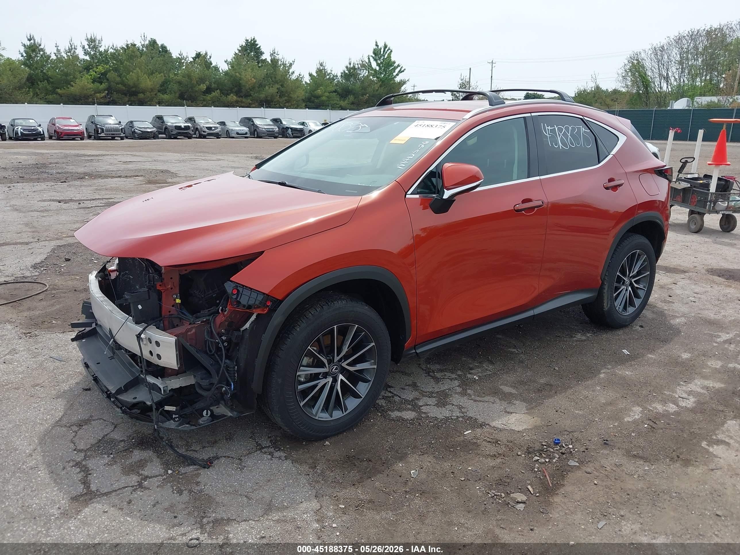2023 Lexus NX 350h VIN 2T2AKCEZ7PC014402 IAAI salvage auction — Front End, Salvage (Michigan), sold $20,800 on 2026-09-24 (photo 2)