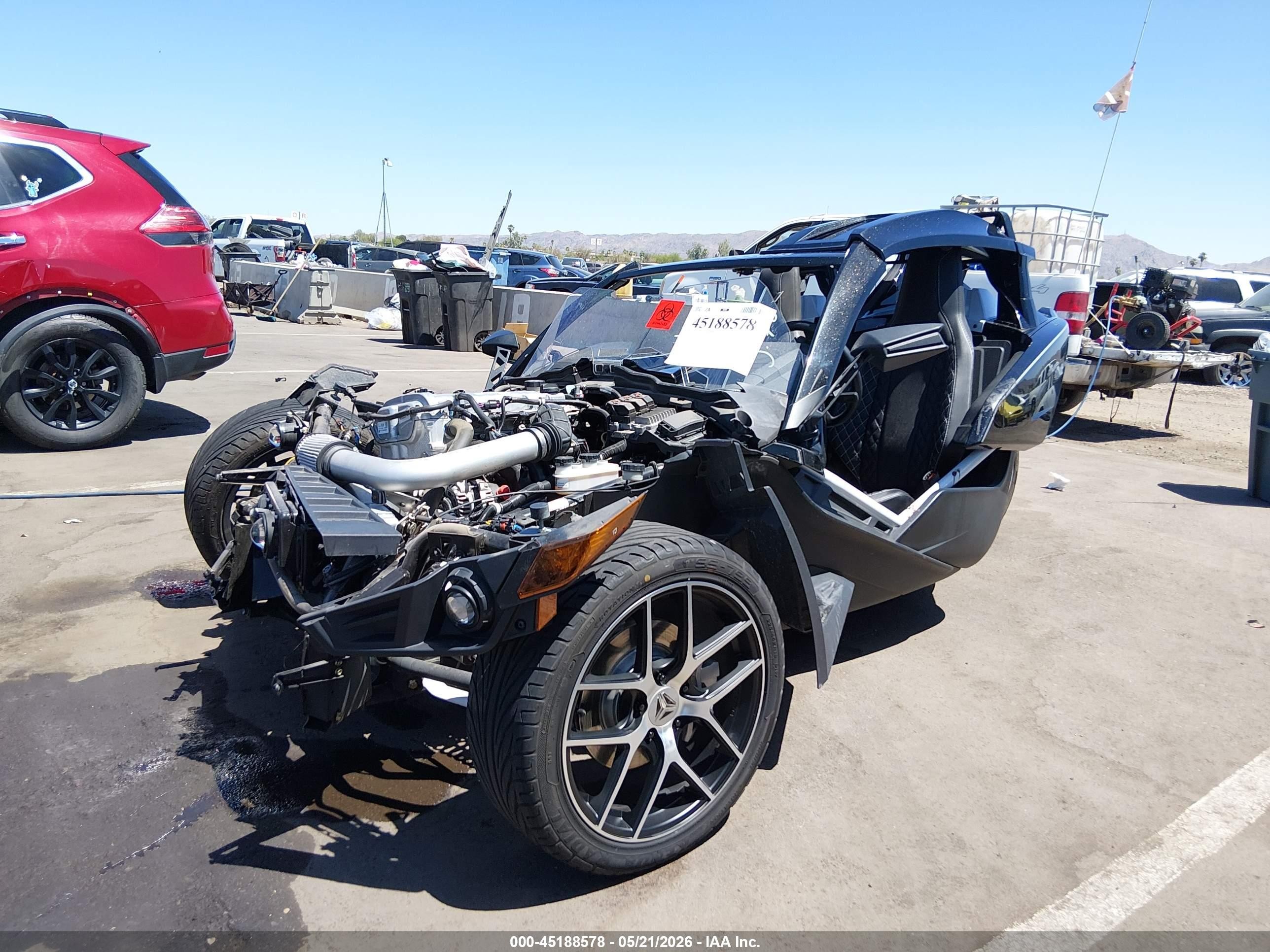 2019 Polaris SLINGSHOT VIN 57XAAPFA0K8135274 IAAI salvage auction — Unknown, Salvage (Arizona), sold $1,000 on 2026-07-07 (photo 2)