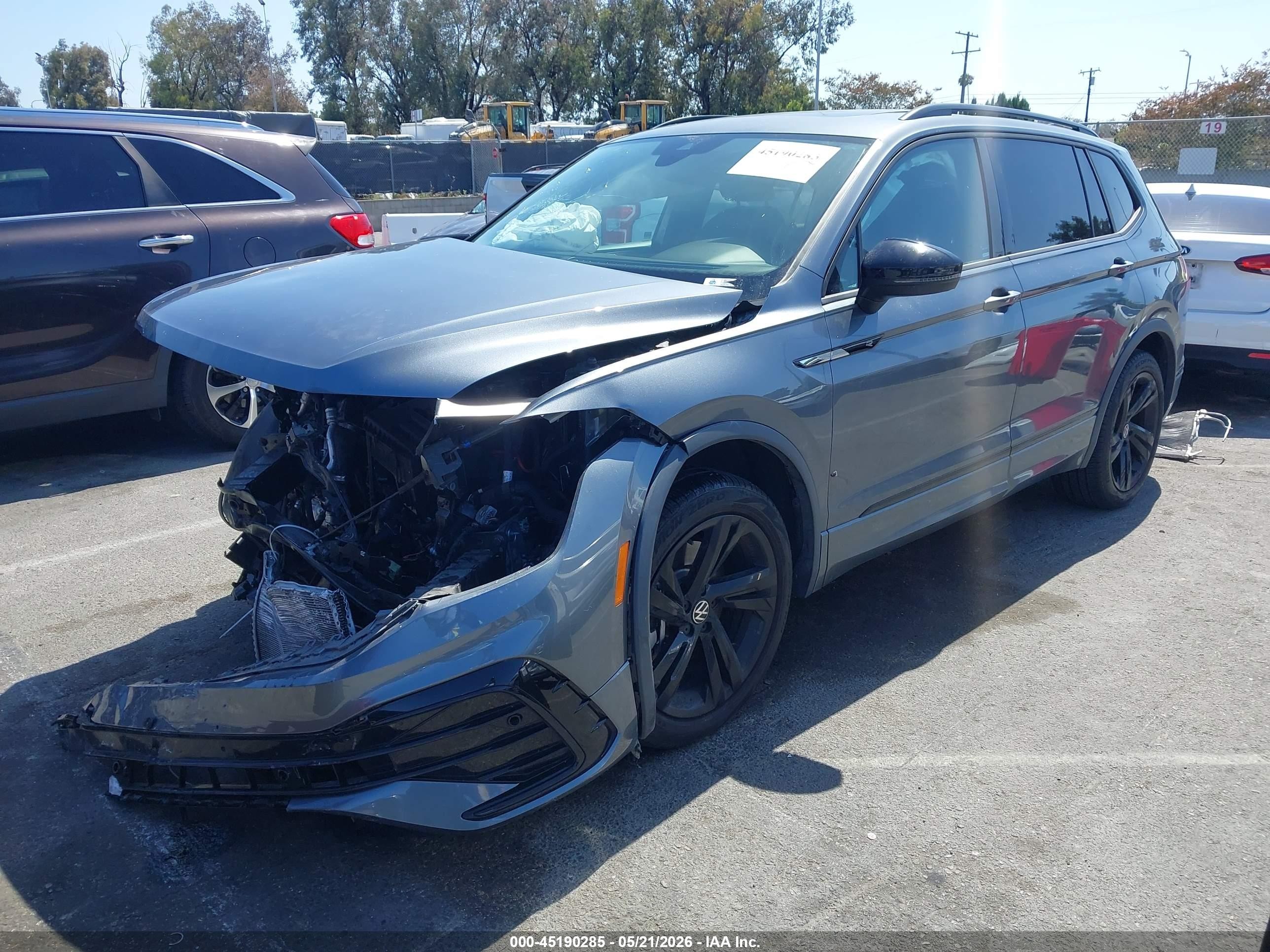 2023 Volkswagen Tiguan VIN 3VVCB7AX7PM120561 IAAI salvage auction — Front End, Salvage (California), sold $2,750 on 2026-07-09 (photo 2)