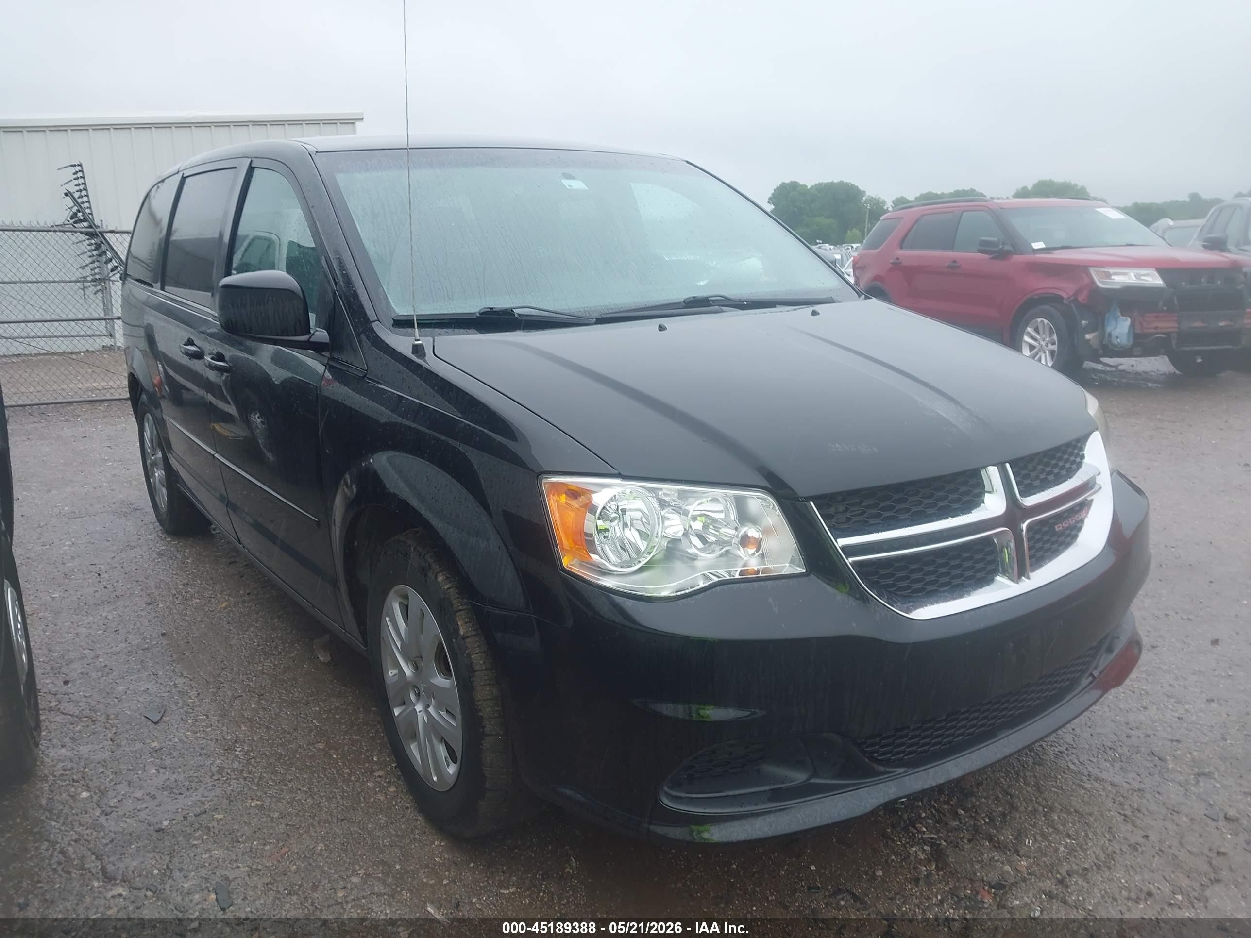 2016 Dodge Grand Caravan VIN 2C4RDGBG7GR100594 IAAI salvage auction — Normal Wear, SF97 (Oklahoma), sold $4,500 on 2026-07-09 (photo 1)