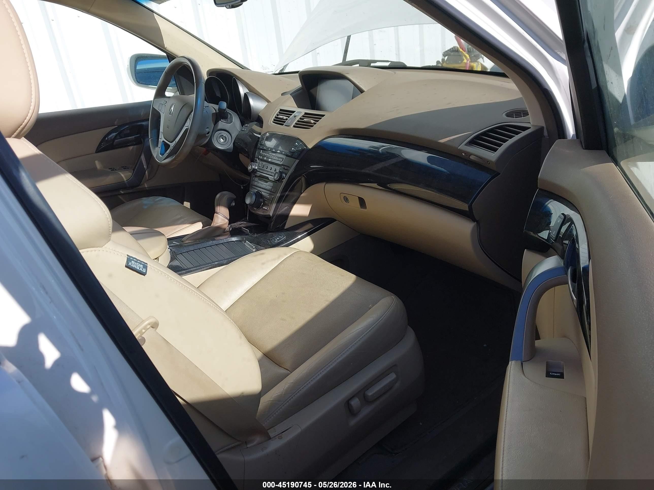 2009 Acura MDX VIN 2HNYD288X9H525650 IAAI salvage auction — Side, Salvage (California), sold $1,800 on 2026-07-02 (photo 5)
