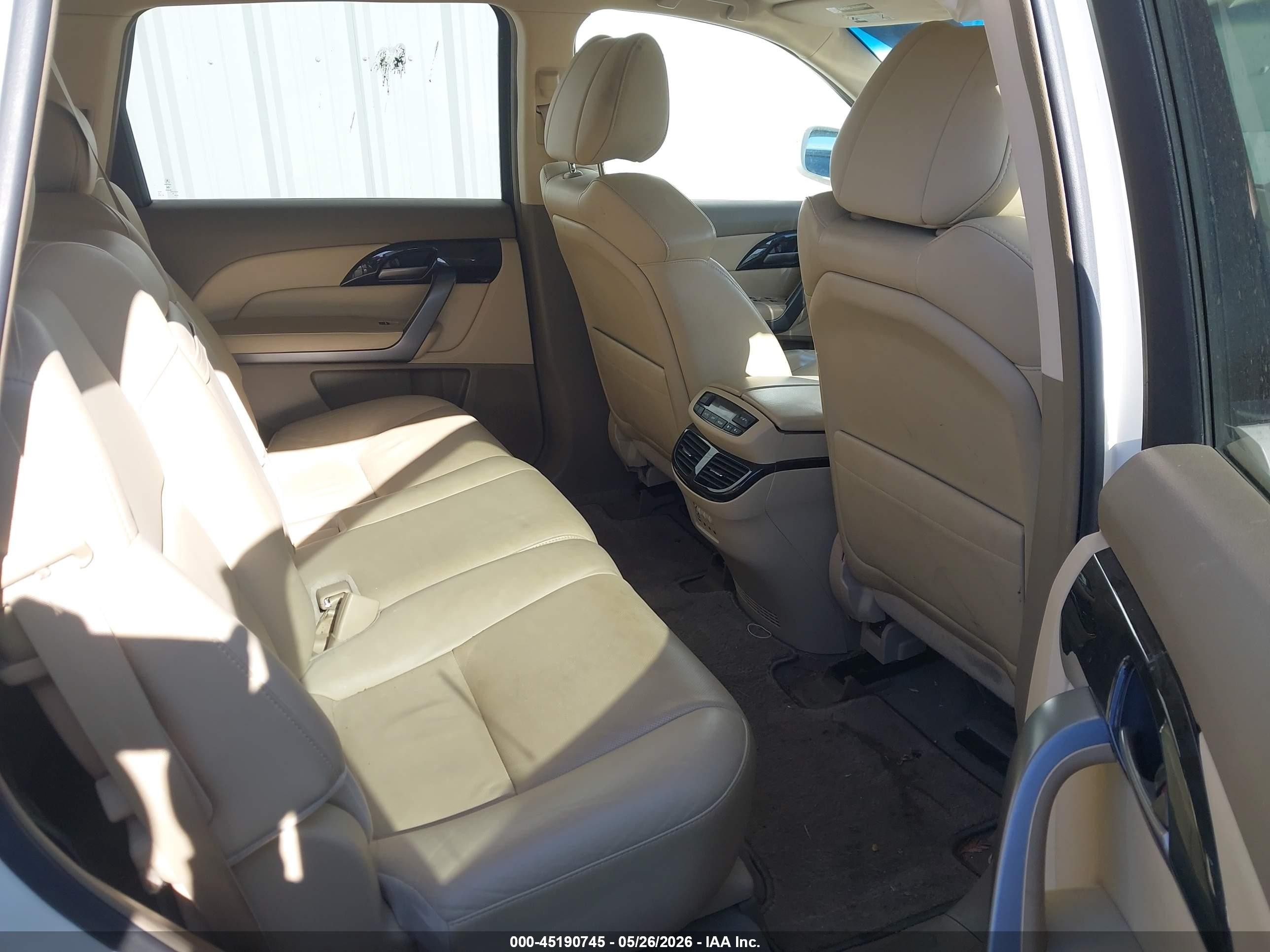 2009 Acura MDX VIN 2HNYD288X9H525650 IAAI salvage auction — Side, Salvage (California), sold $1,800 on 2026-07-02 (photo 8)