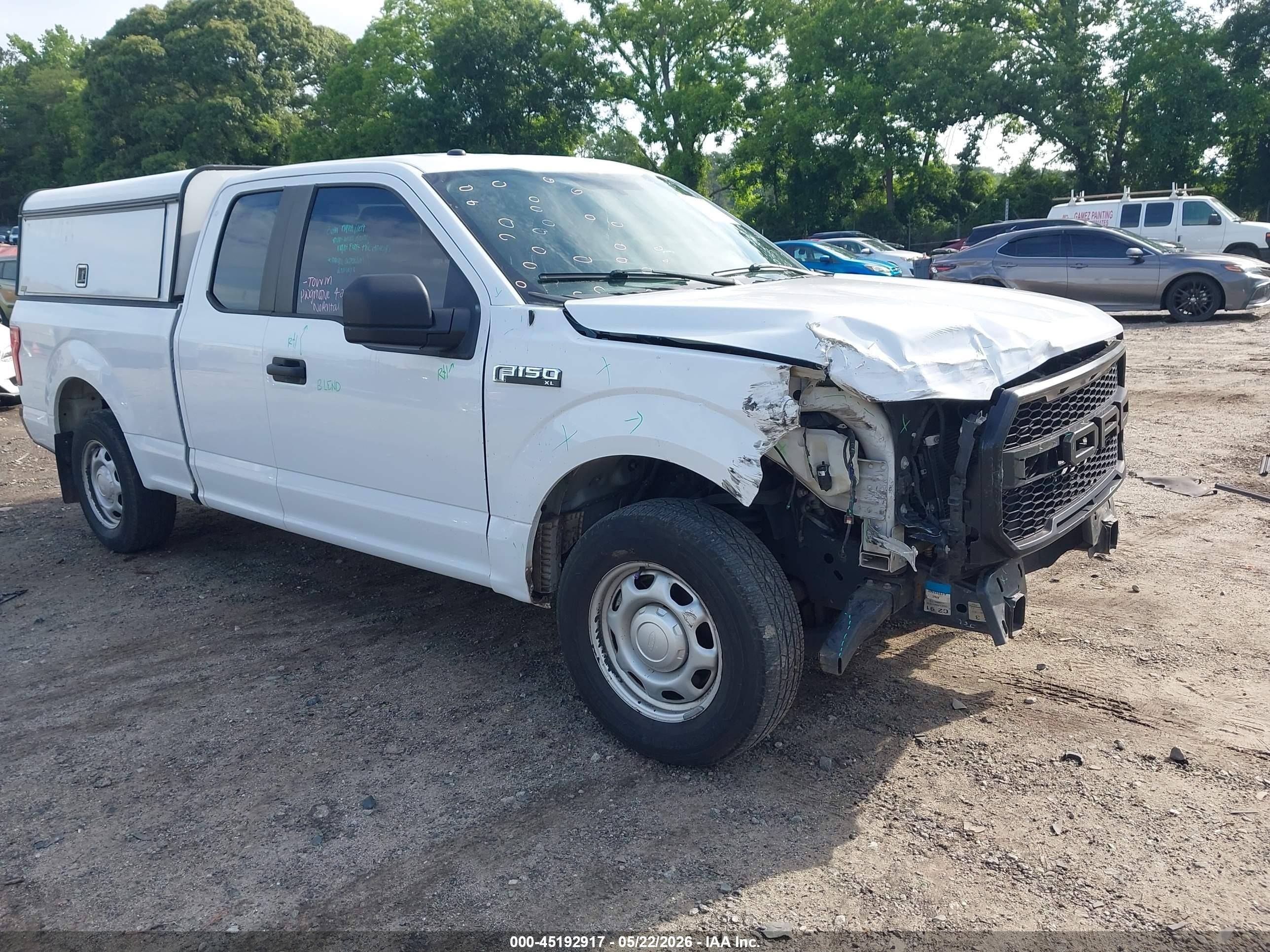 2017 Ford F-150 VIN 1FTEX1C8XHKD47277 IAAI salvage auction — Front End, Salvage (Georgia), sold $3,100 on 2026-07-11 (photo 1)