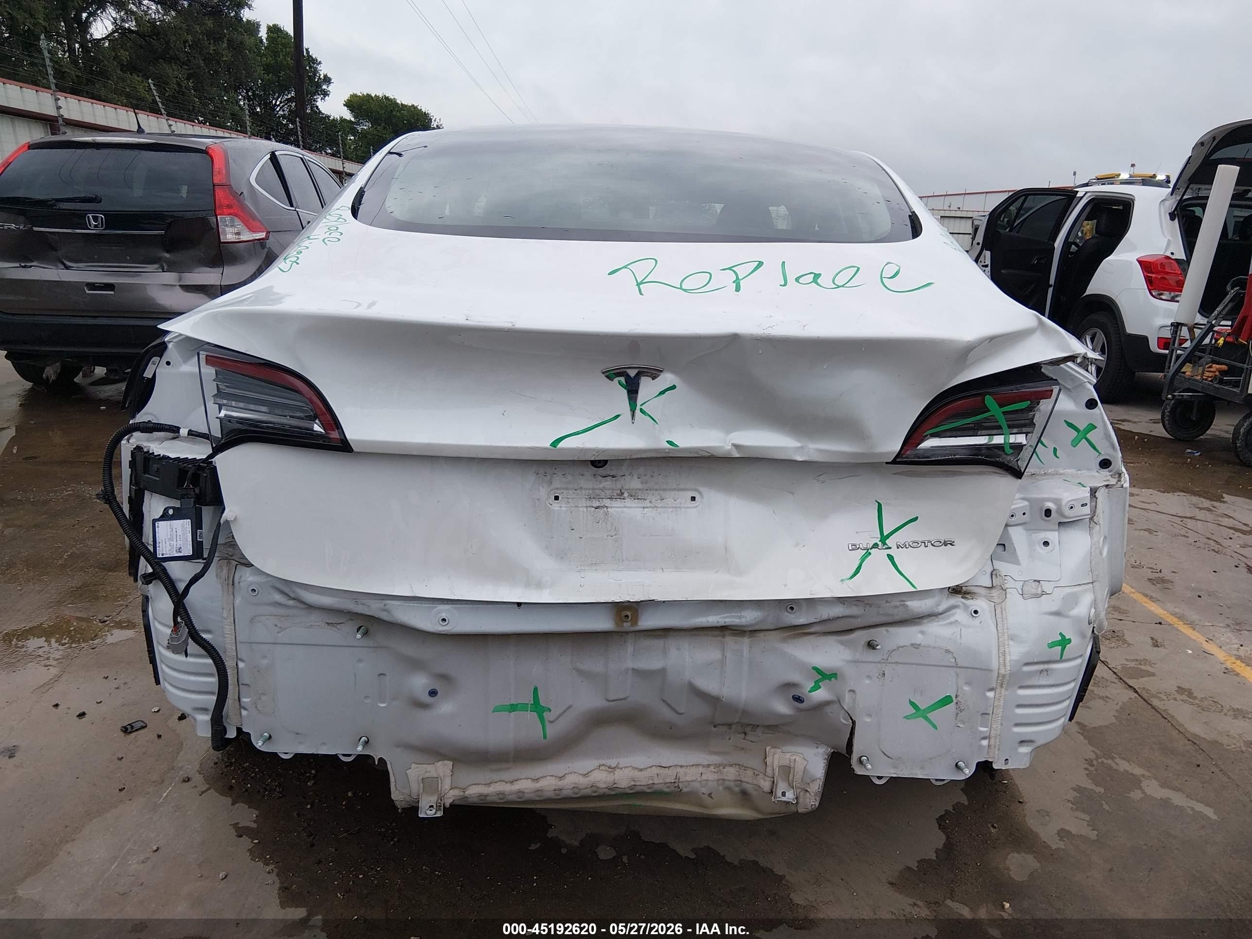 2022 Tesla Model 3 VIN 5YJ3E1EB9NF118734 IAAI salvage auction — Rear End, Original (Texas), sold $10,100 on 2026-07-03 (photo 6)