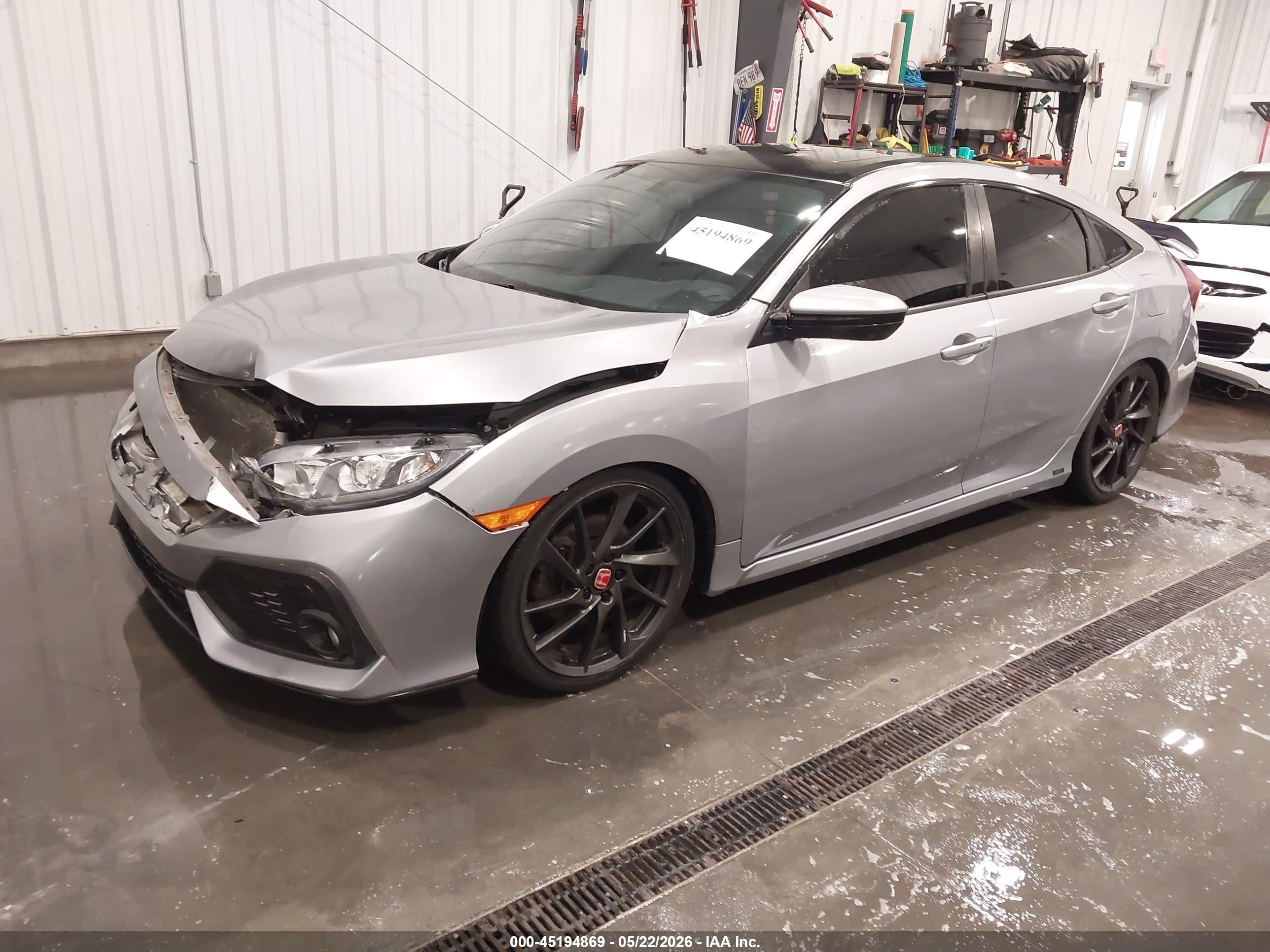 2018 Honda Civic VIN 2HGFC1E50JH701292 IAAI salvage auction — Front End, Certificate Of Title (Nebraska), sold $4,500 on 2026-07-06 (photo 2)