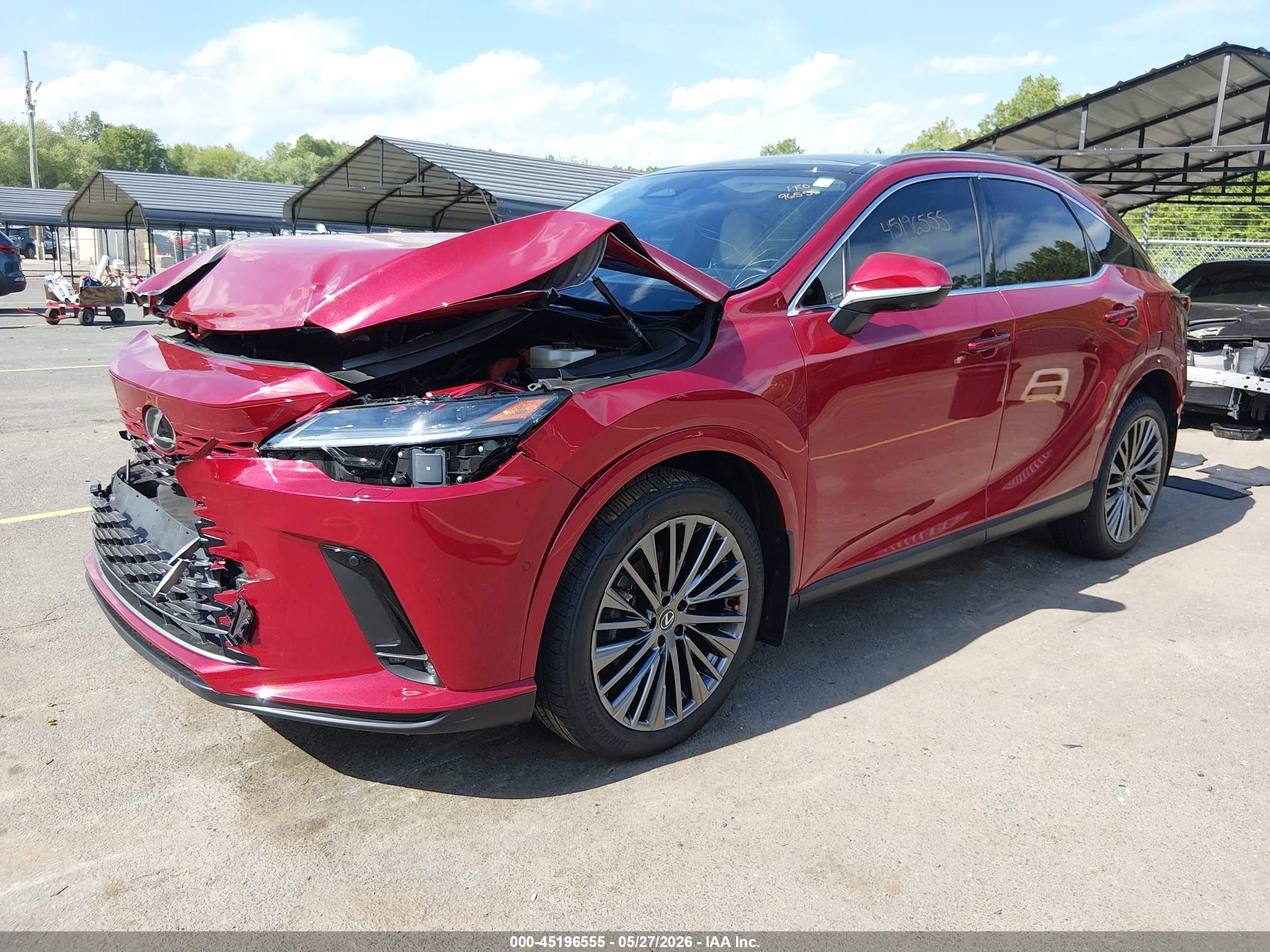 2025 Lexus VIN JTJCJMGA8S2034739 IAAI salvage auction — Front End, Salvage (Connecticut), sold $37,500 on 2026-08-10 (photo 2)