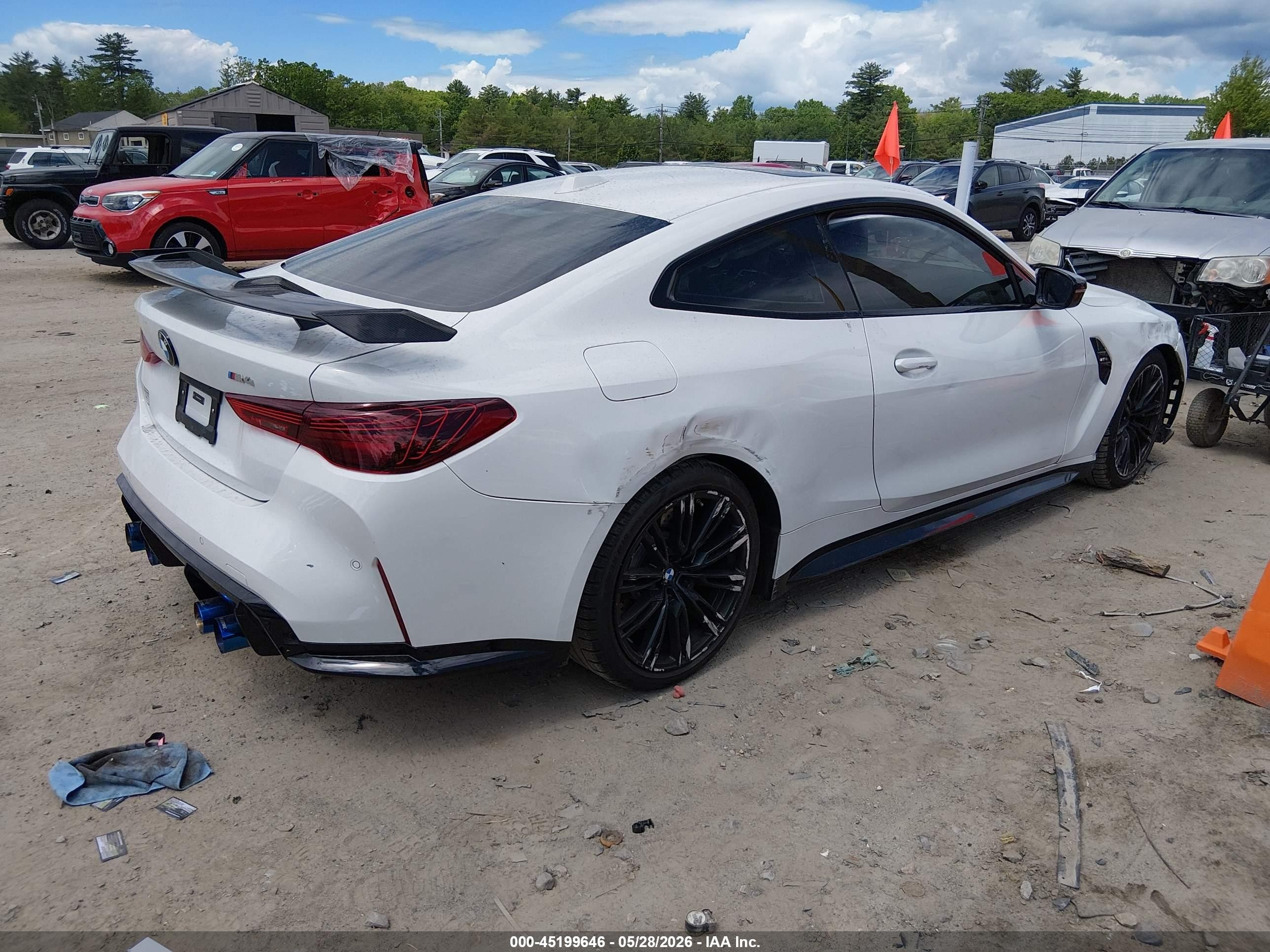 2025 BMW M4 VIN WBS13HK05SCT81295 IAAI salvage auction — Rear End, Salvage (Idaho), sold $34,250 on 2026-08-29 (photo 4)