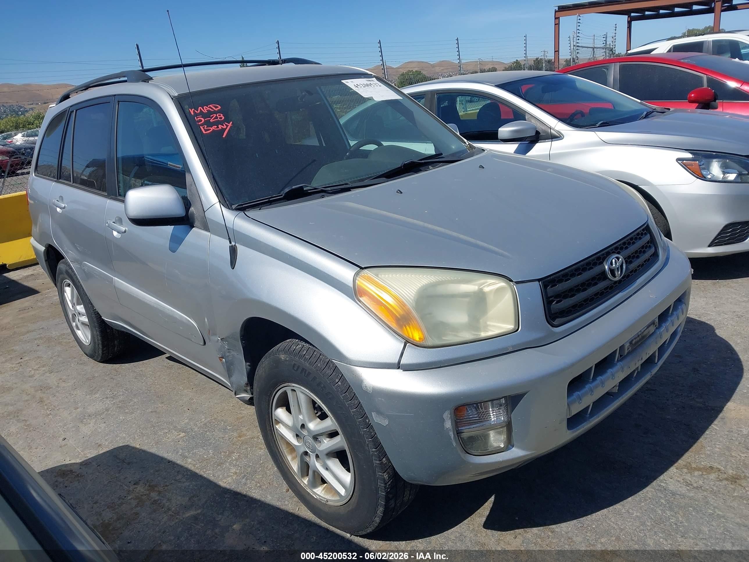 2002 Toyota RAV4 VIN JTEGH20V326005946 IAAI salvage auction — Normal Wear, Salvage (California), sold $1,700 on 2026-07-06 (photo 1)