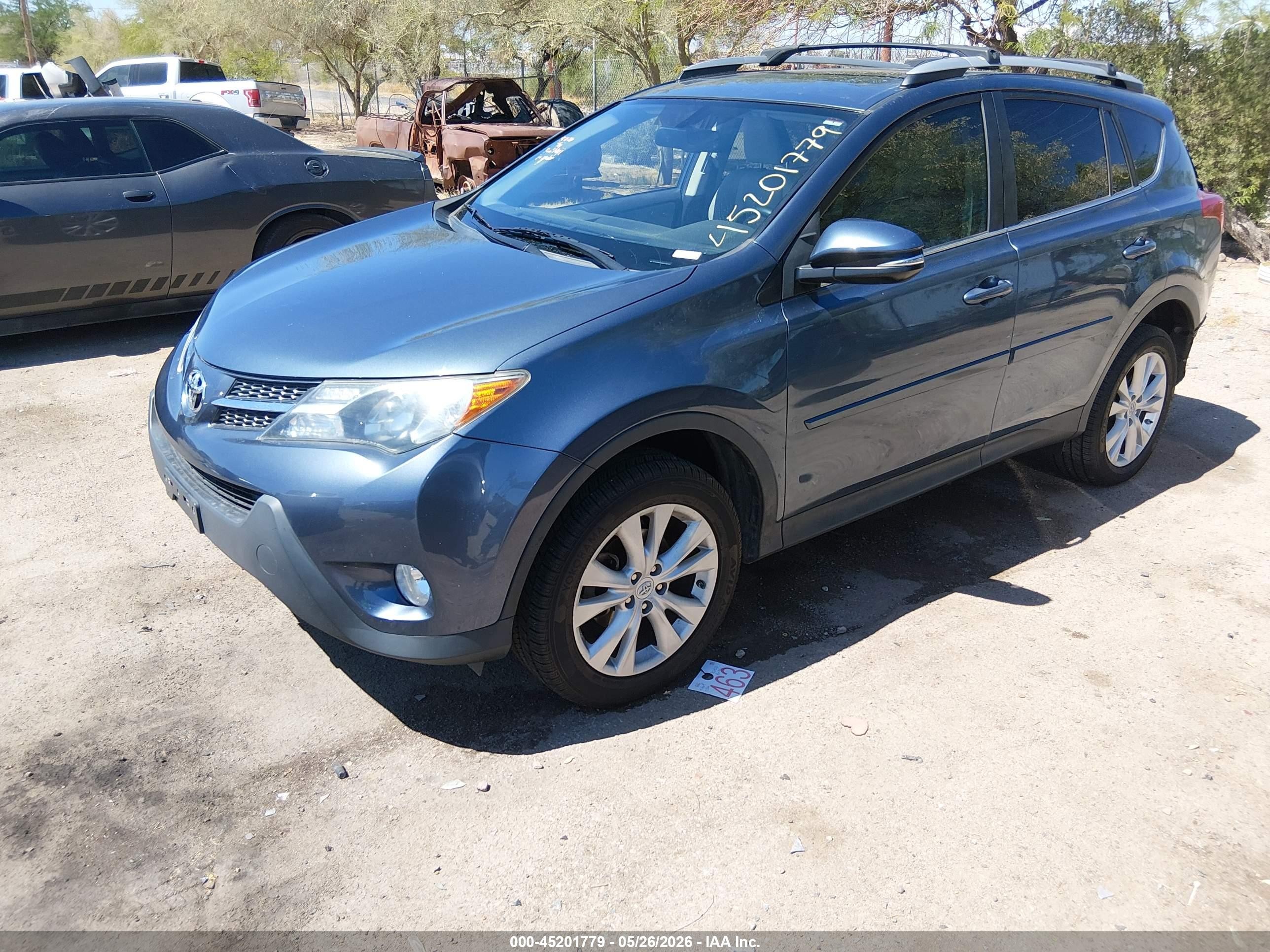 2014 Toyota RAV4 VIN 2T3YFREV7EW113571 IAAI salvage auction — Rear End, Salvage (Arizona), sold $5,500 on 2026-07-09 (photo 2)