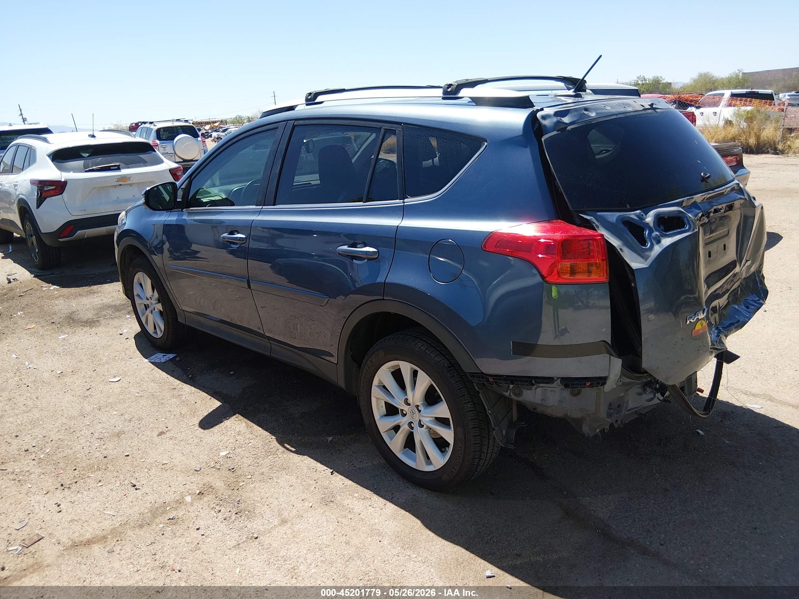 2014 Toyota RAV4 VIN 2T3YFREV7EW113571 IAAI salvage auction — Rear End, Salvage (Arizona), sold $5,500 on 2026-07-09 (photo 3)