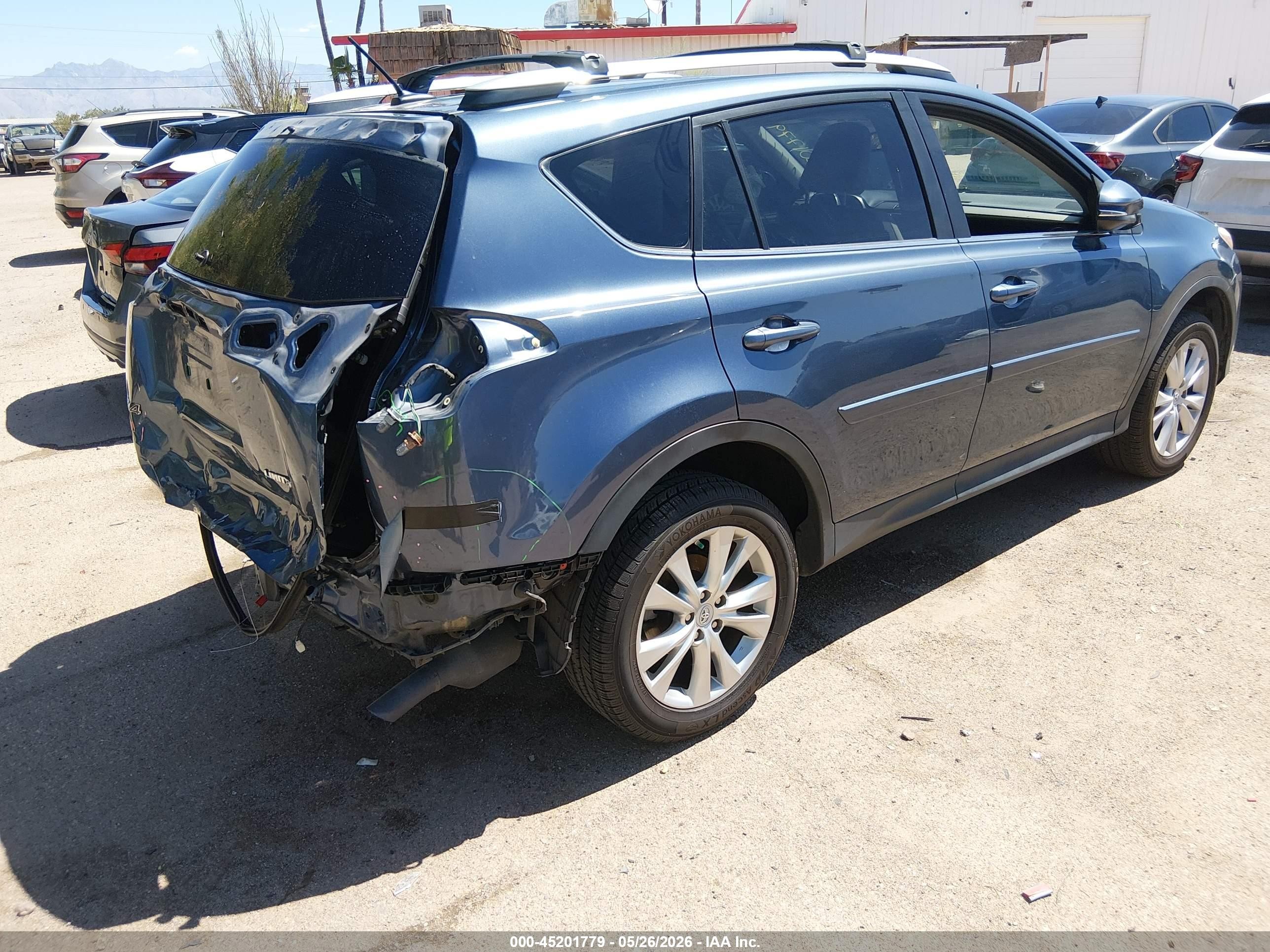 2014 Toyota RAV4 VIN 2T3YFREV7EW113571 IAAI salvage auction — Rear End, Salvage (Arizona), sold $5,500 on 2026-07-09 (photo 4)