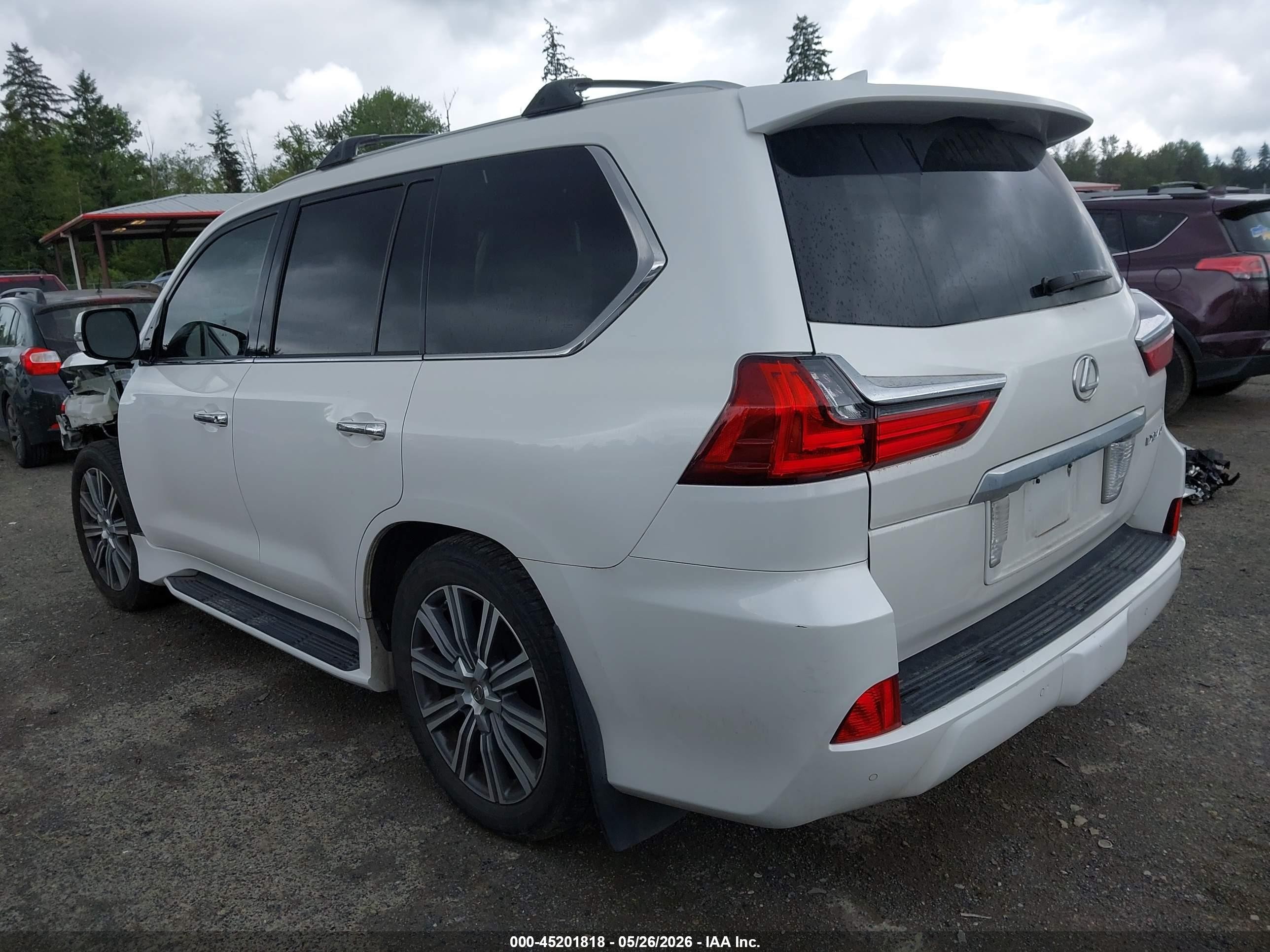 2017 Lexus LX 570 VIN JTJHY7AX1H4226727 IAAI salvage auction — Front End, Bill Of Sale (Washington), sold $33,250 on 2026-08-16 (photo 3)