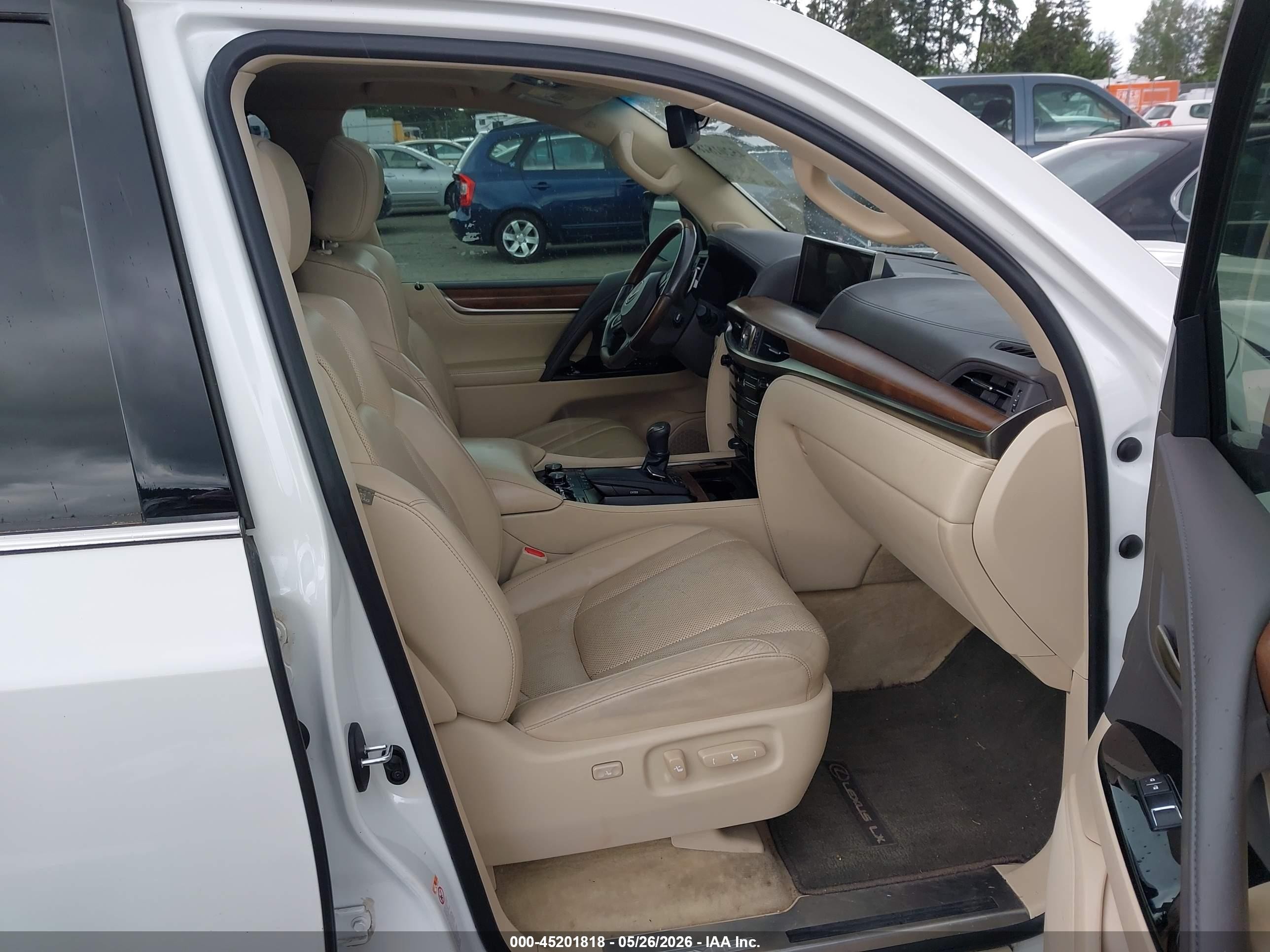 2017 Lexus LX 570 VIN JTJHY7AX1H4226727 IAAI salvage auction — Front End, Bill Of Sale (Washington), sold $33,250 on 2026-08-16 (photo 5)