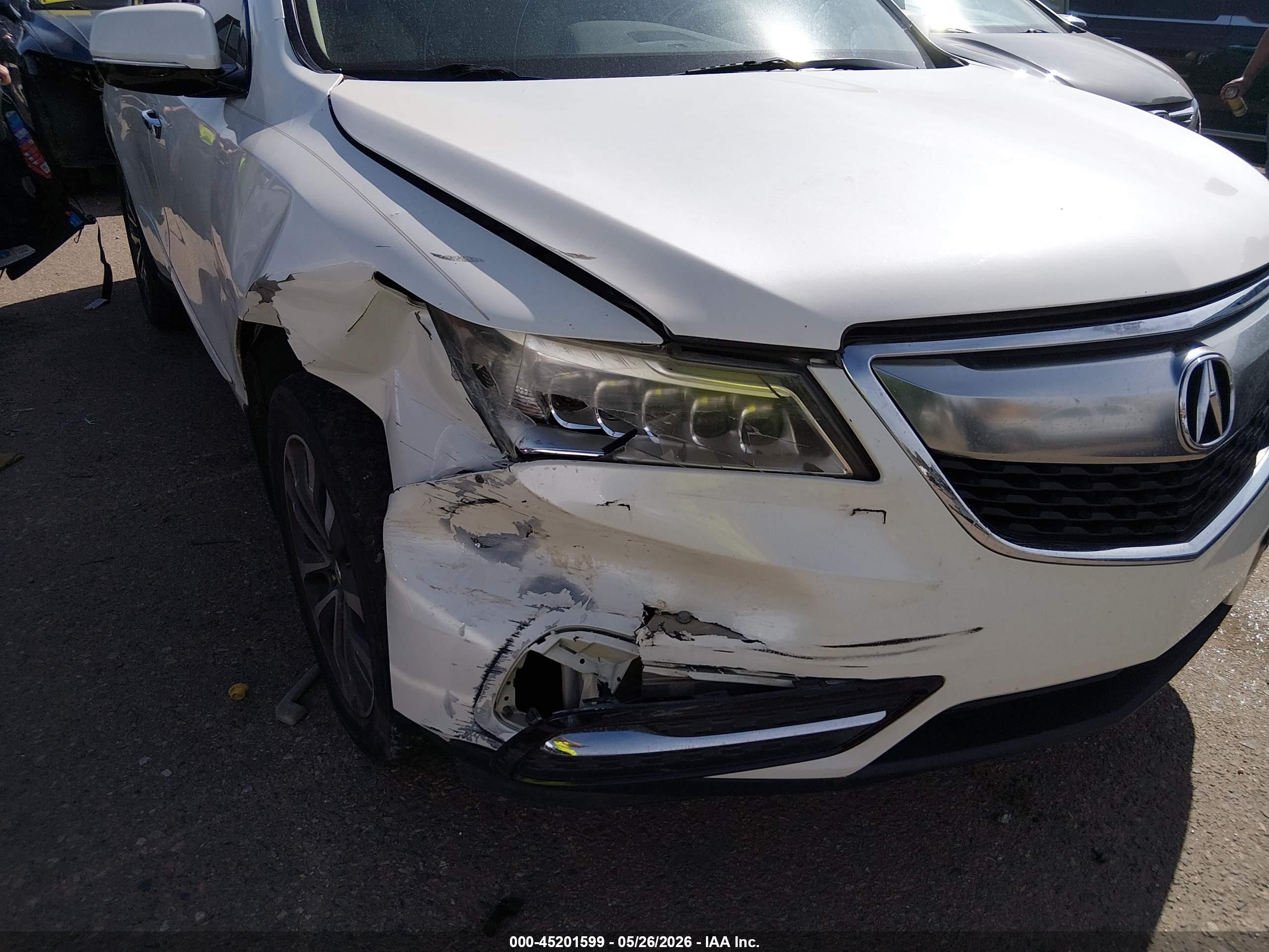 2016 Acura Mdx VIN 5FRYD4H49GB020487 IAAI salvage auction — Unknown, Salvage (Colorado), sold $2,075 on 2026-09-08 (photo 6)