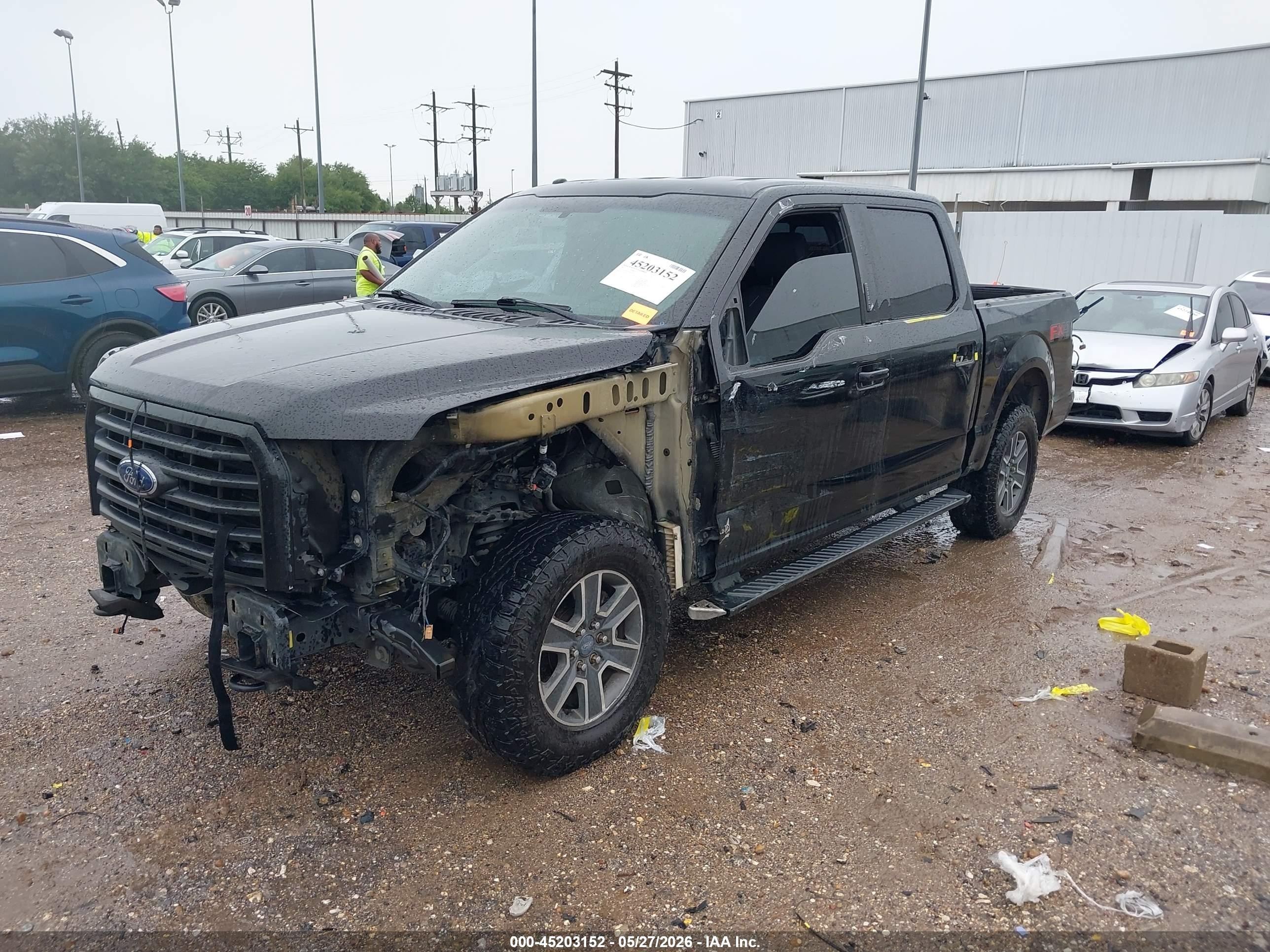 2015 Ford F-150 VIN 1FTEW1EF3FKE03832 IAAI salvage auction — Front End, Original (Texas), sold $3,800 on 2026-07-08 (photo 2)