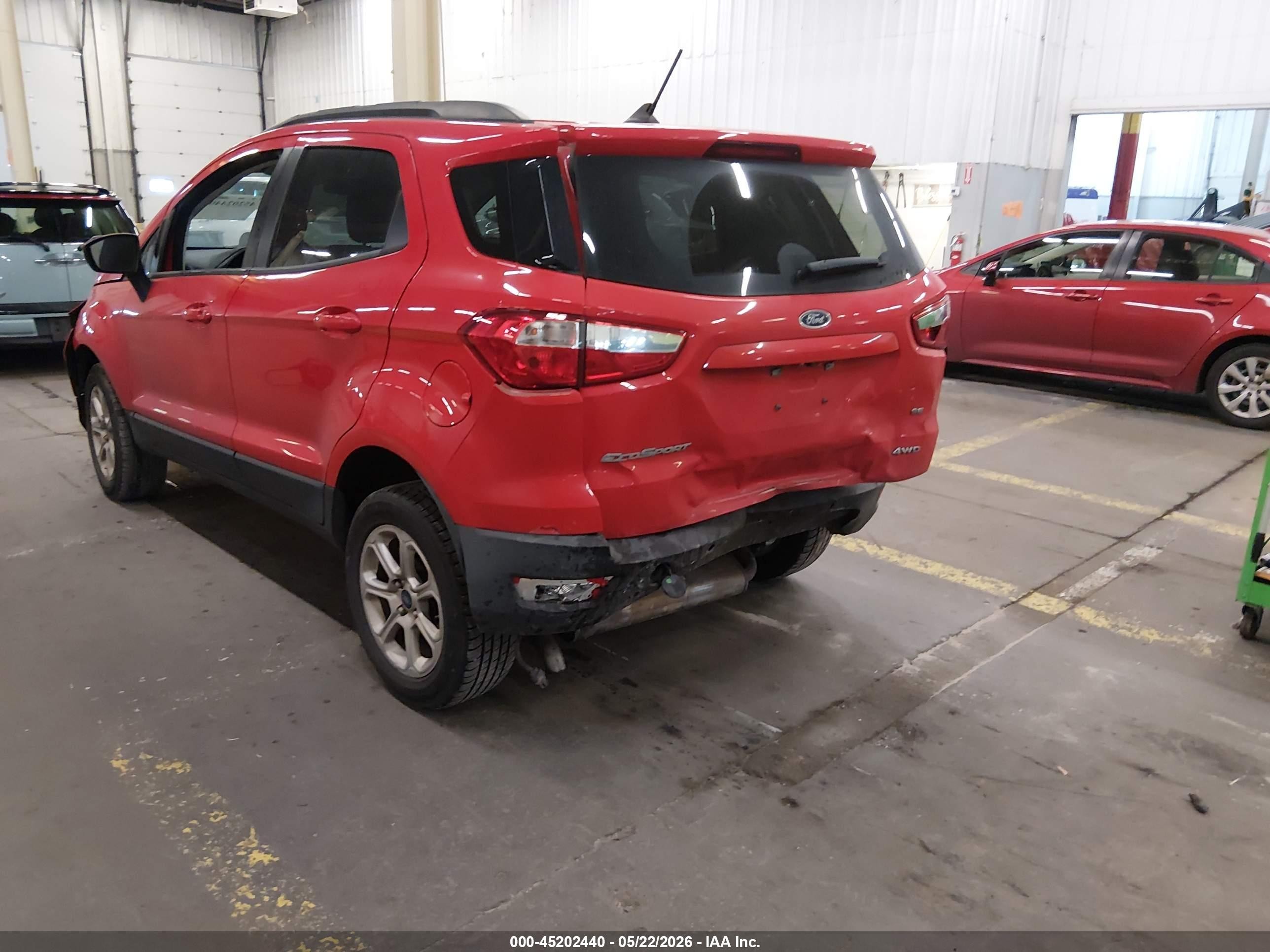 2020 Ford EcoSport VIN MAJ6S3GL0LC357614 IAAI salvage auction — Rear End, Salvage (Oregon), sold $1,100 on 2026-07-09 (photo 3)