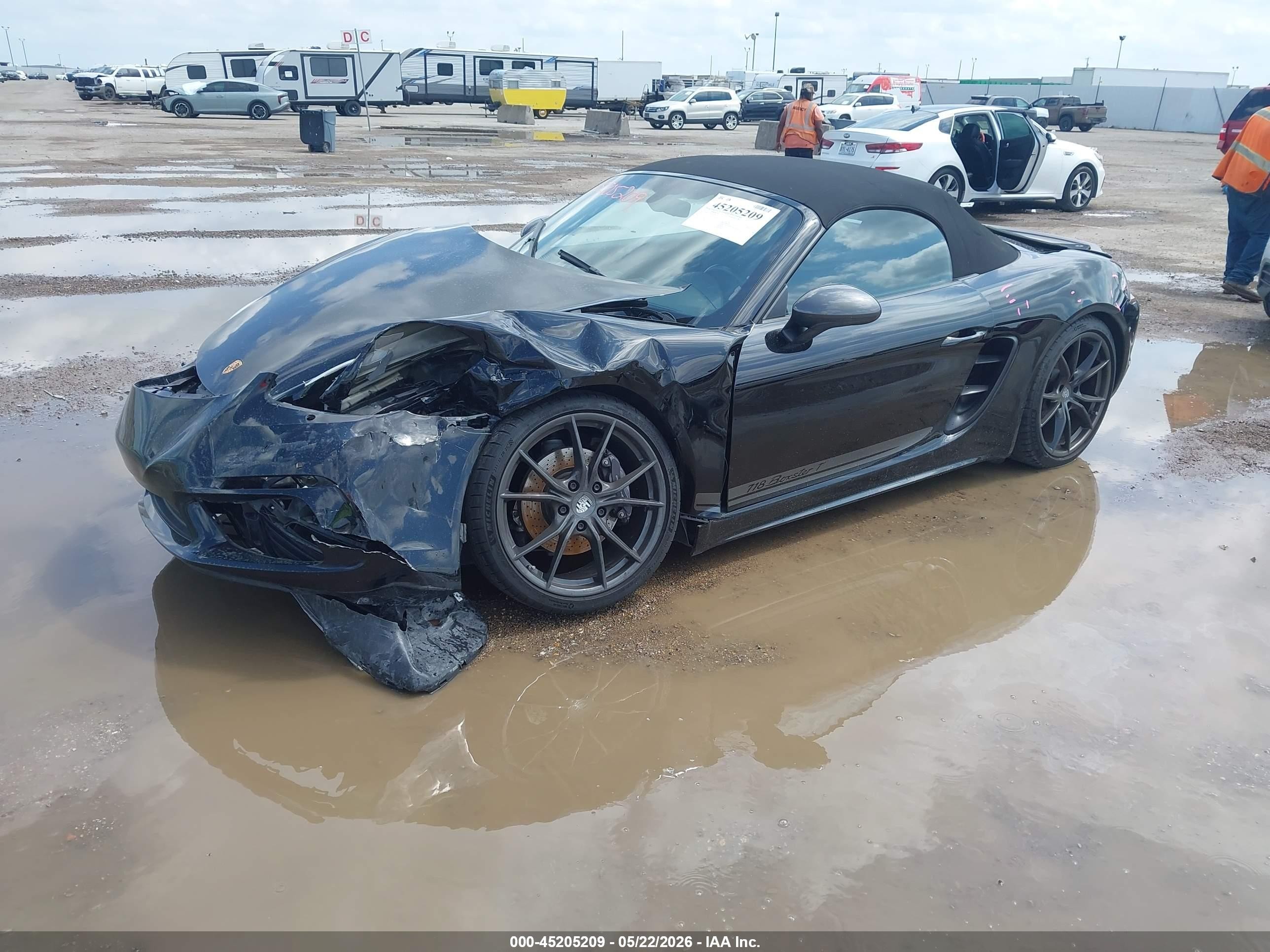 2021 Porsche 718 boxster VIN WP0CA2A8XMS210318 IAAI salvage auction — Front End, Original (Texas), sold $20,000 on 2026-07-02 (photo 2)